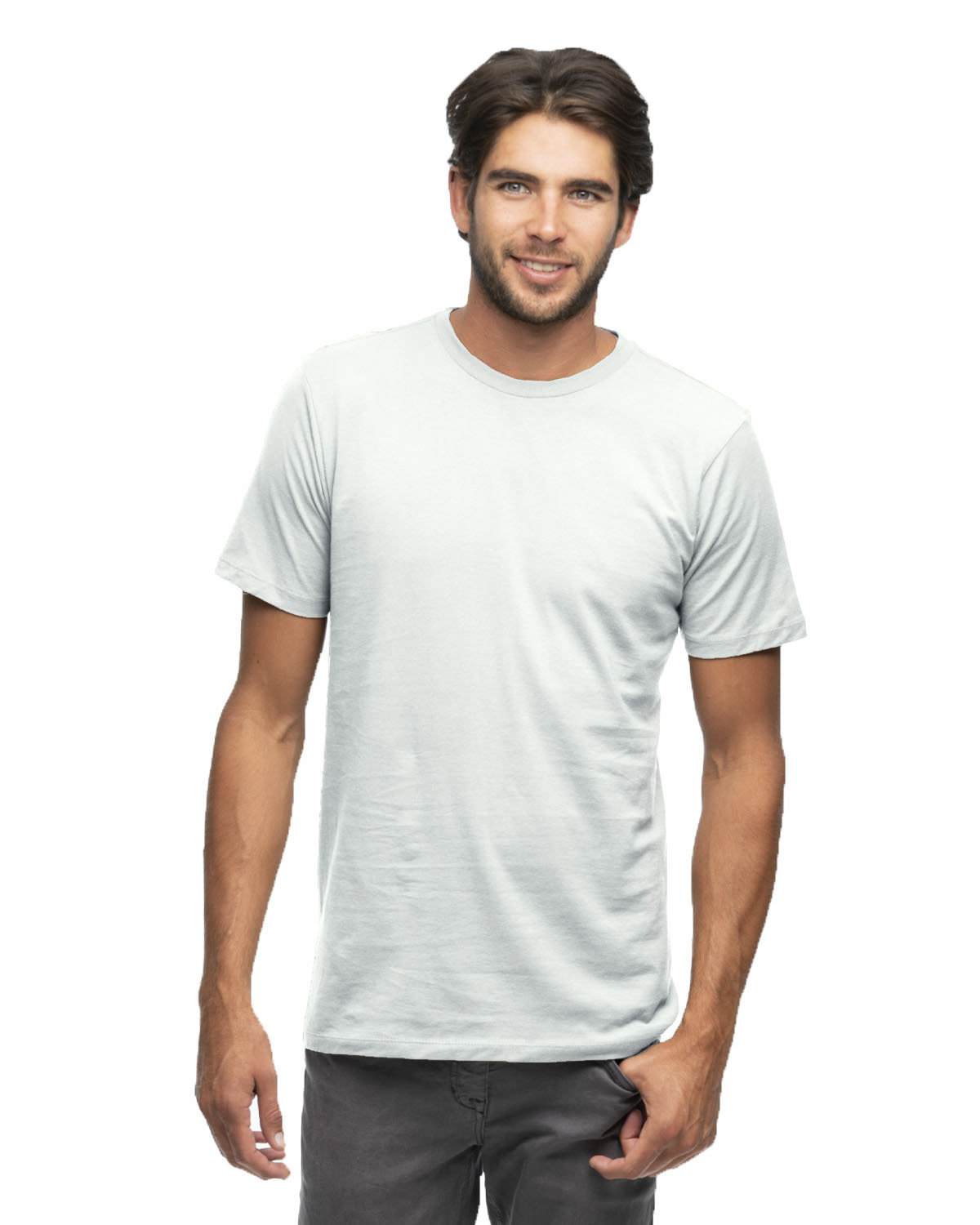 econscious Men's Ringspun Fashion T-Shirt WHITE 