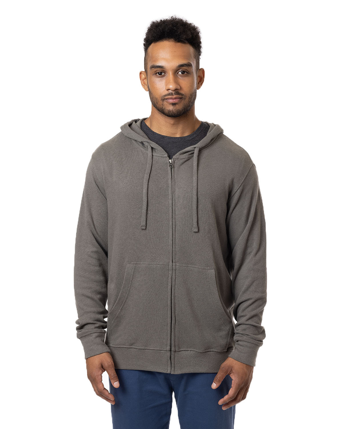 econscious Unisex Hemp Hero Full-Zip Hooded Sweatshirt | alphabroder