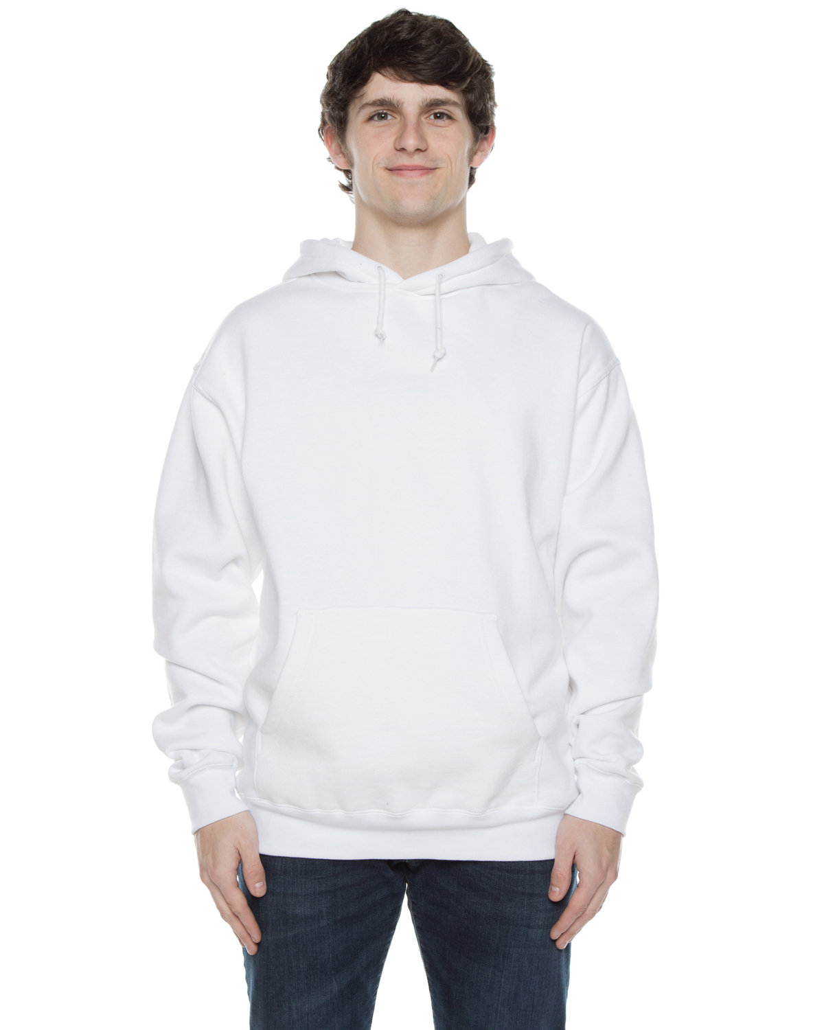 Beimar Drop Ship Unisex 10 oz. 80/20 Cotton/Poly Exclusive Hooded Sweatshirt WHITE 