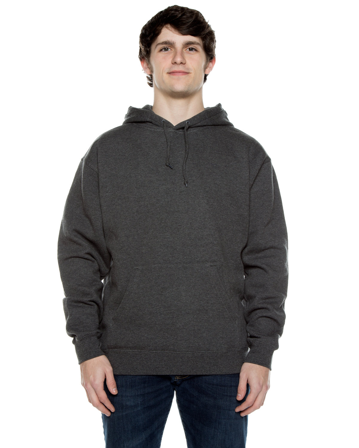 Beimar Drop Ship Unisex 10 oz. 80/20 Cotton/Poly Exclusive Hooded Sweatshirt CHARCOAL HEATHER 