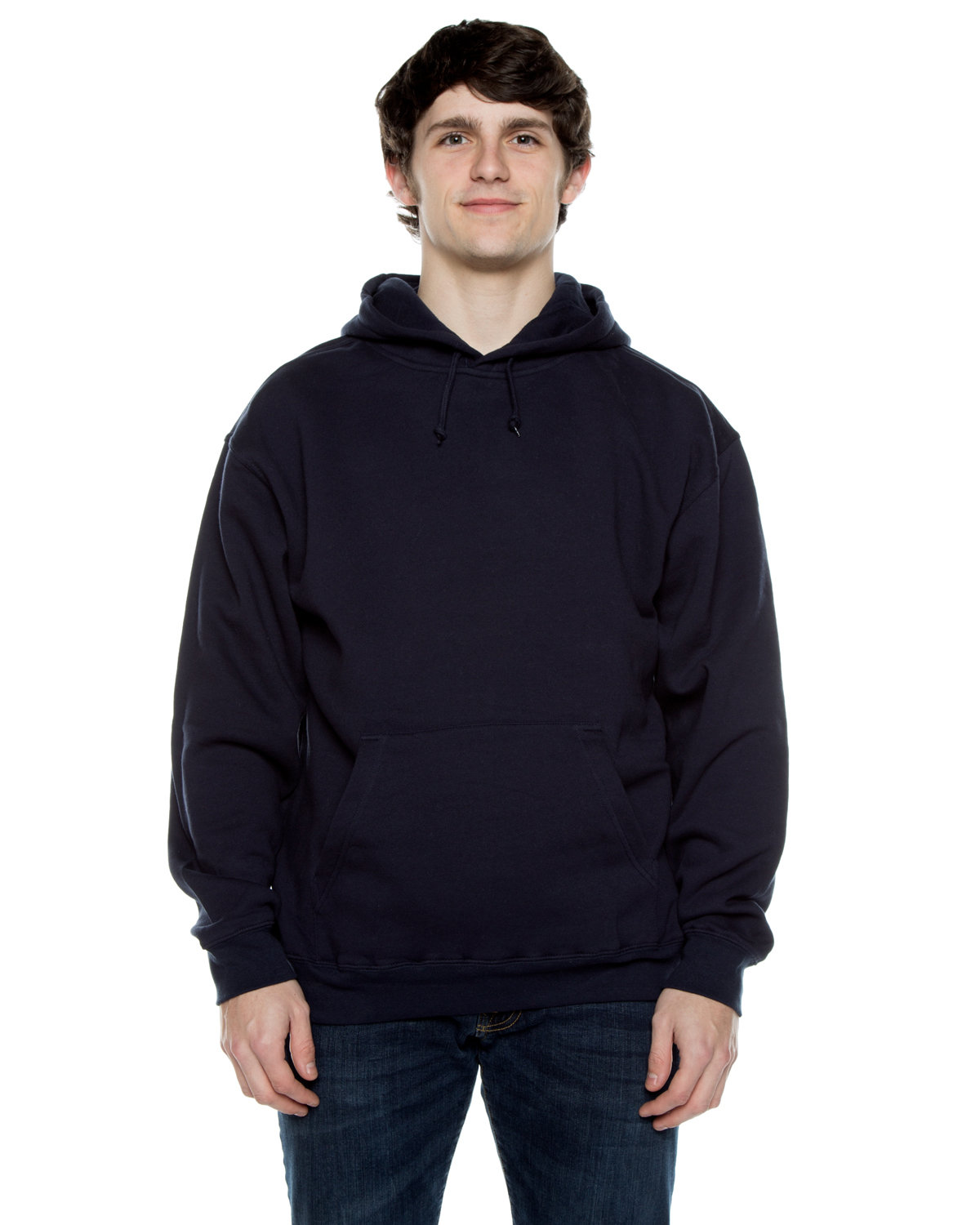 Beimar Drop Ship Unisex 10 oz. 80/20 Cotton/Poly Exclusive Hooded Sweatshirt DEEP NAVY 