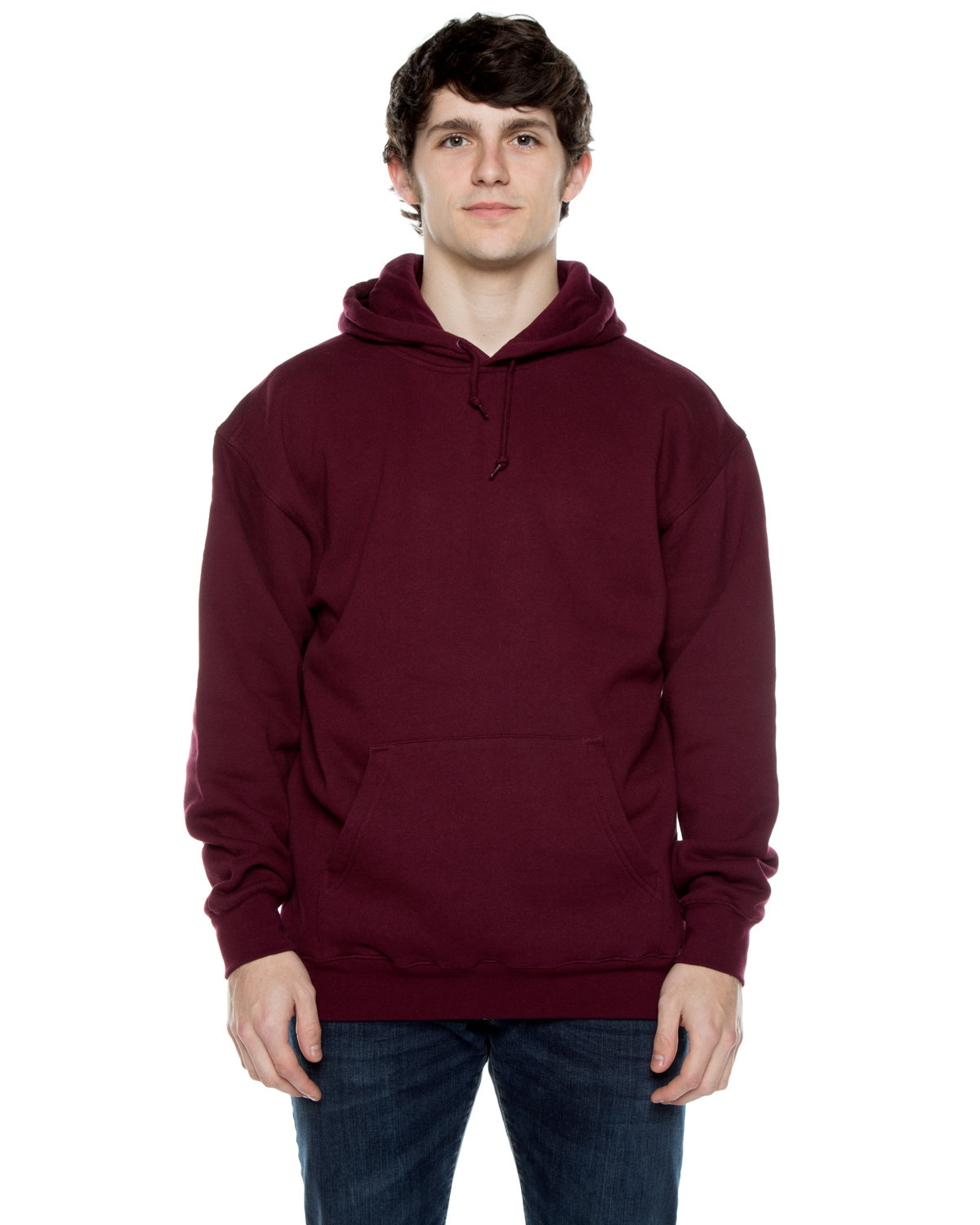 Beimar Drop Ship Unisex 10 oz. 80/20 Cotton/Poly Exclusive Hooded Sweatshirt MAROON 