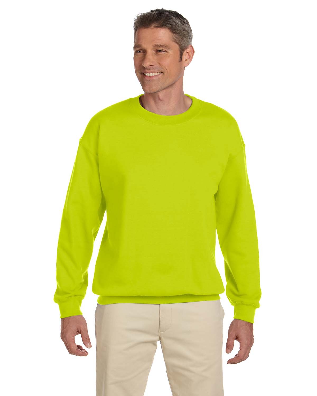 Gildan Adult Heavy Blend™ Adult 8 oz., 50/50 Fleece Crew safety green 