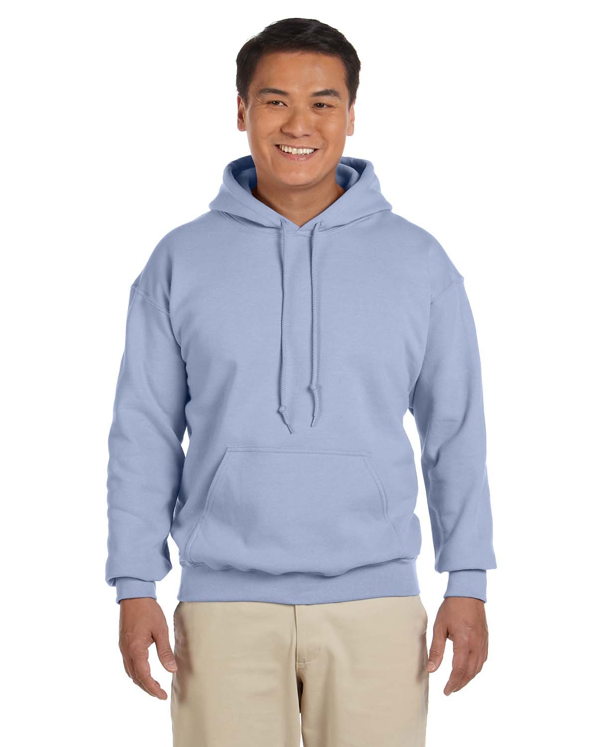 Gildan Adult Heavy Blend™ 50/50 Hooded Sweatshirt LIGHT BLUE 