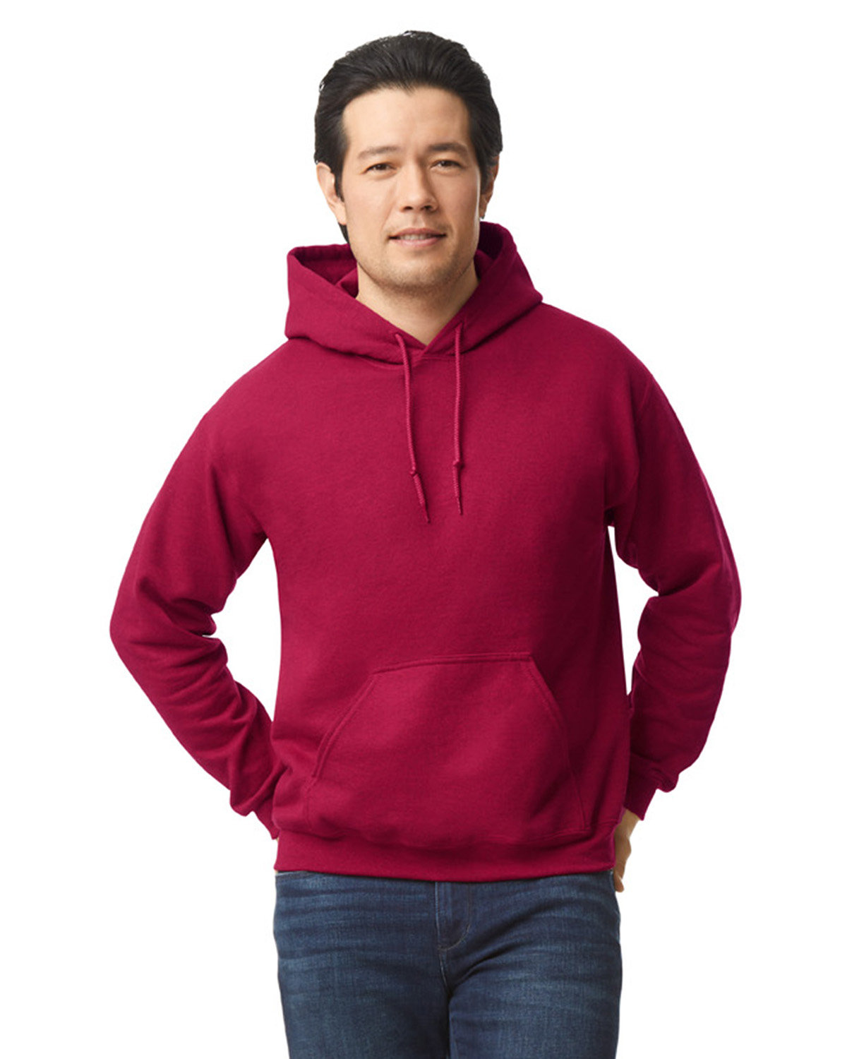 Gildan Adult Heavy Blend™ 8 oz., 50/50 Hooded Sweatshirt ANTIQ CHERRY RED 