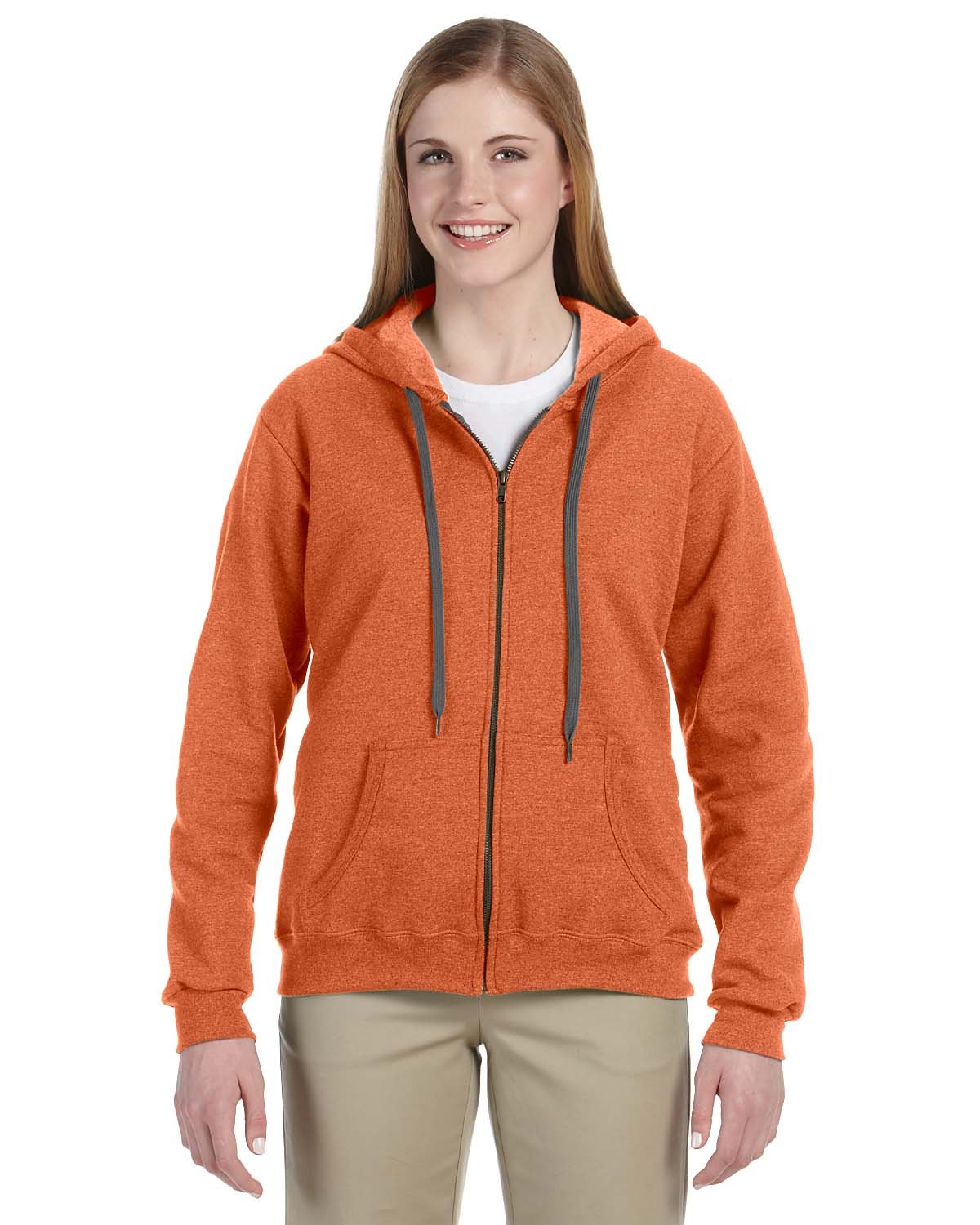 Gildan Ladies/Womens Heavy Blend Vintage Full Zip Hooded Sweatshirt/Hoodie