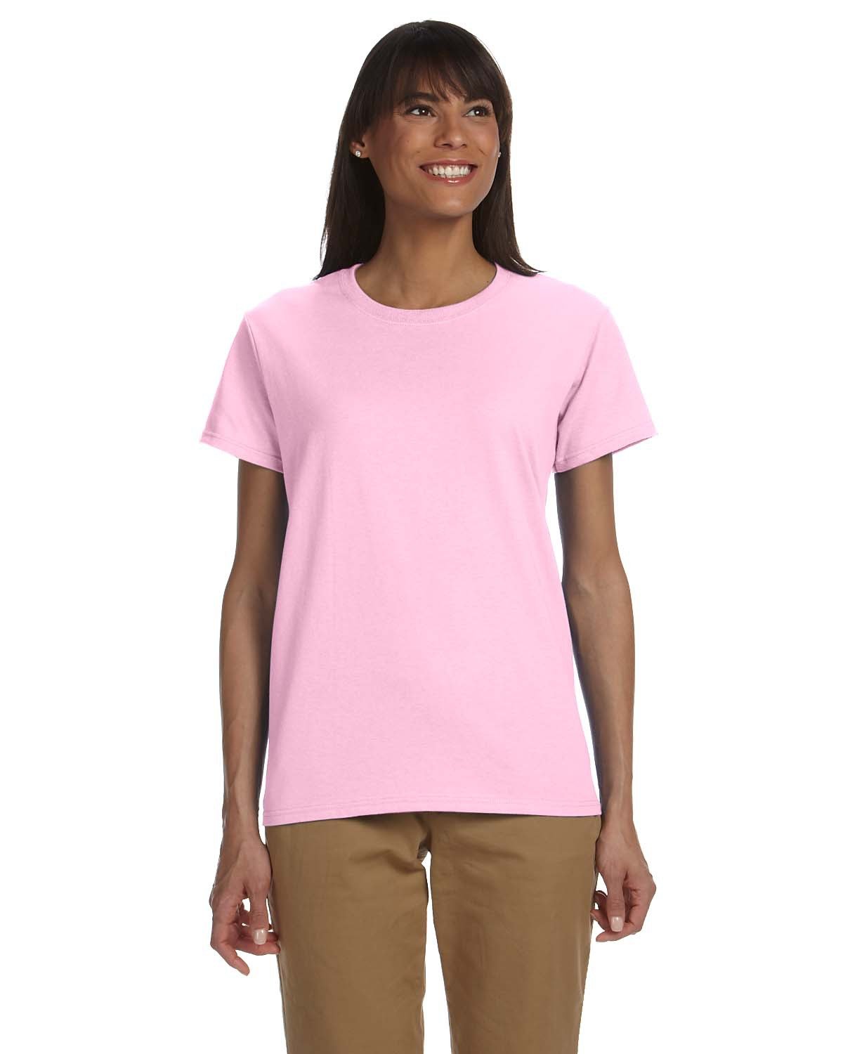 Gildan Ladies' Ultra Cotton® T-Shirt LIGHT PINK 