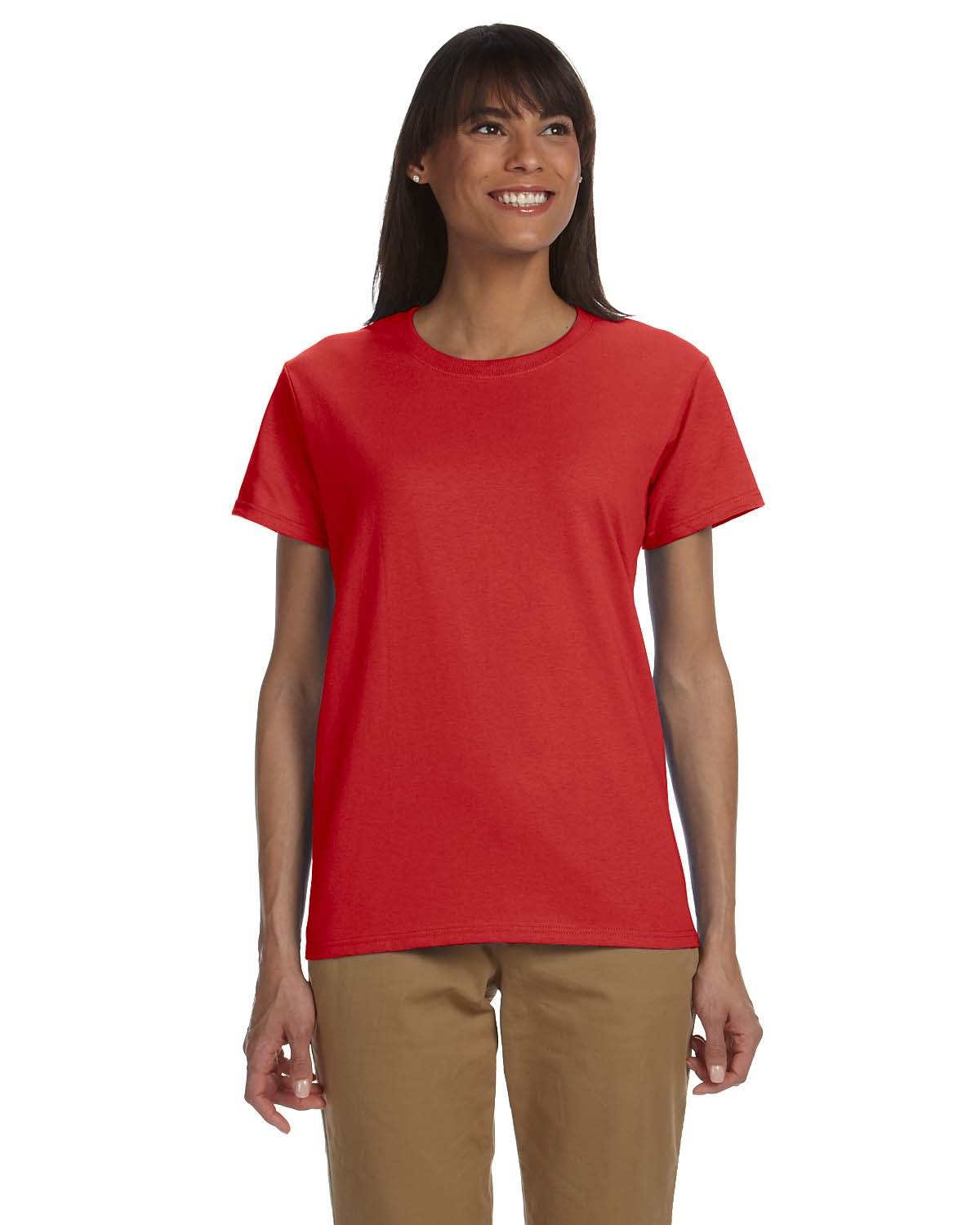 Gildan Ladies' Ultra Cotton® T-Shirt RED 