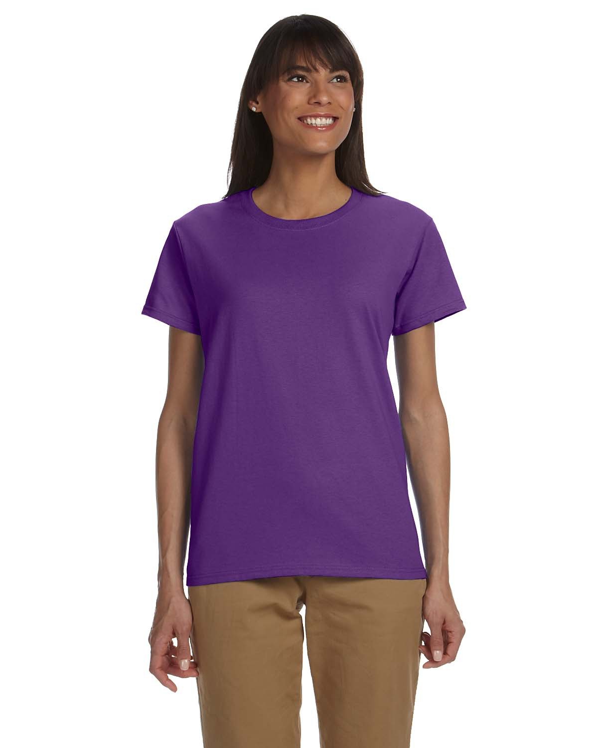 Gildan Ladies' Ultra Cotton® T-Shirt PURPLE 