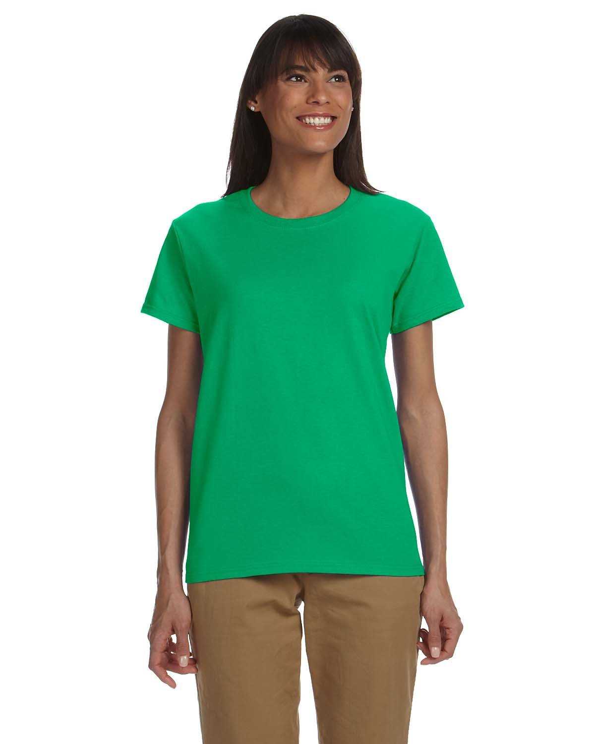 Gildan Ladies' Ultra Cotton® T-Shirt IRISH GREEN 