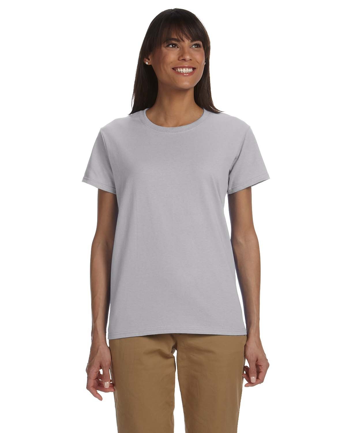 Gildan Ladies' Ultra Cotton® T-Shirt SPORT GREY 