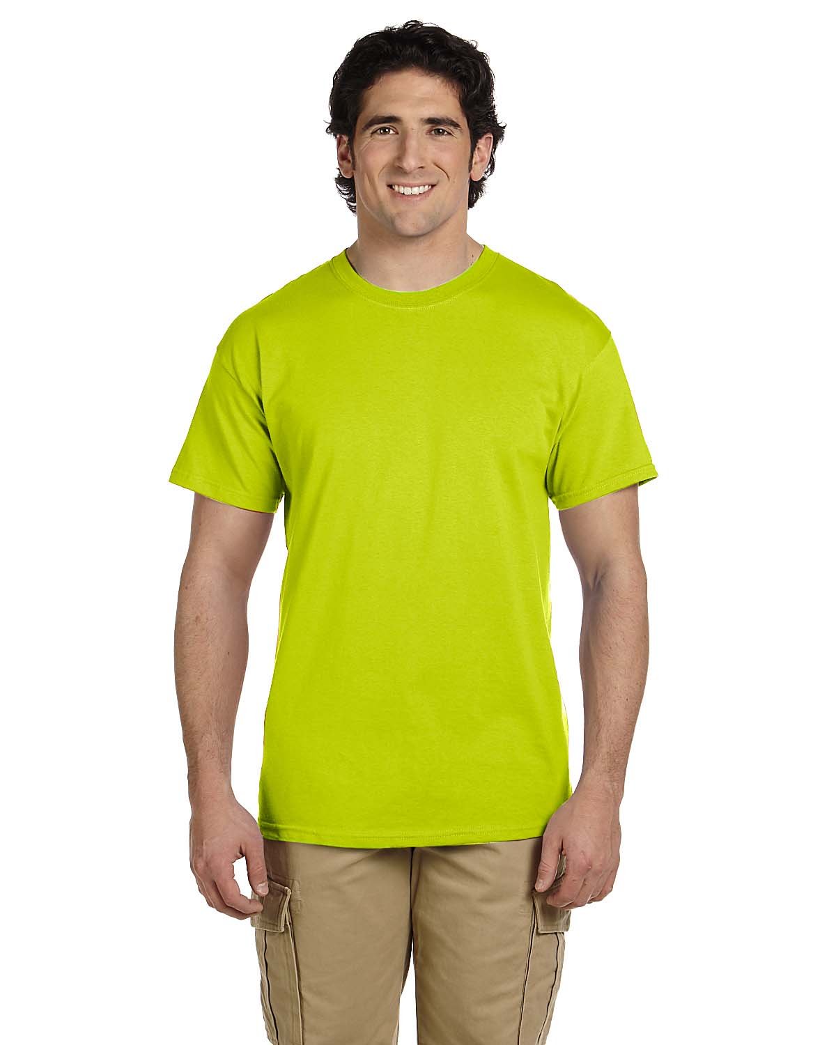 Gildan Adult Ultra Cotton® Tall T-Shirt SAFETY GREEN 