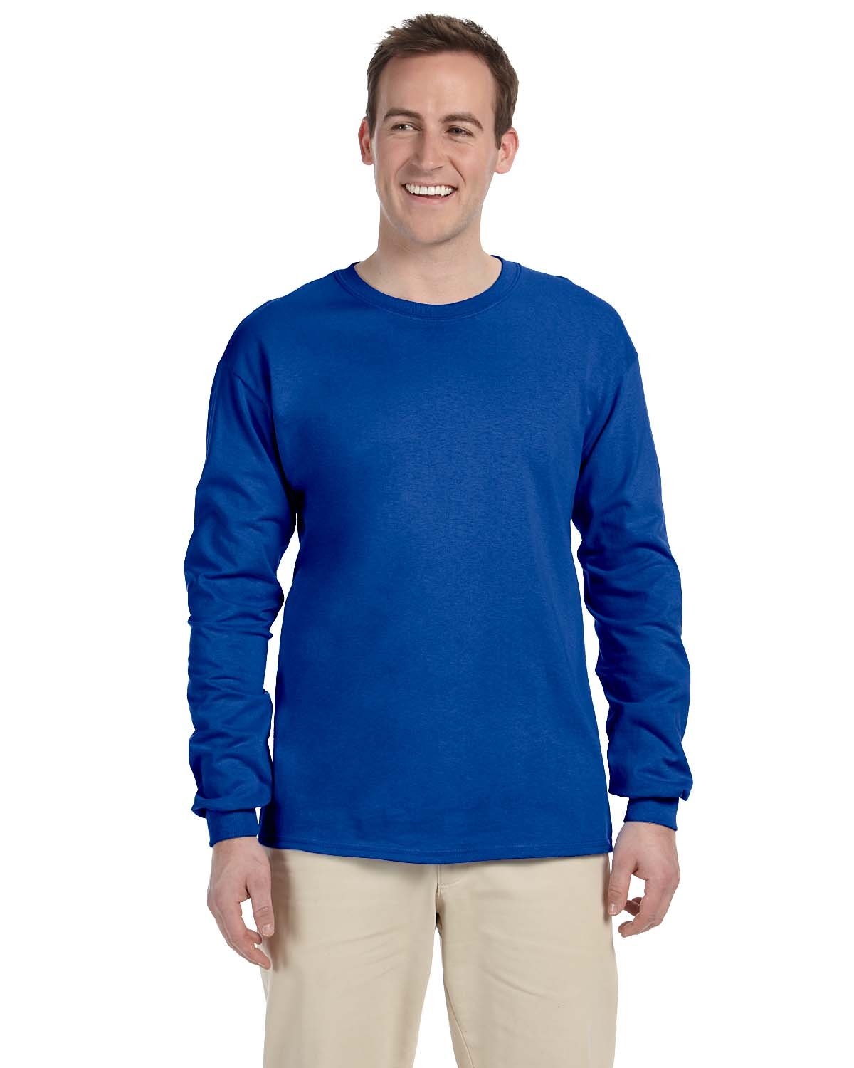 Gildan Adult Ultra Cotton®  Long-Sleeve T-Shirt ROYAL 