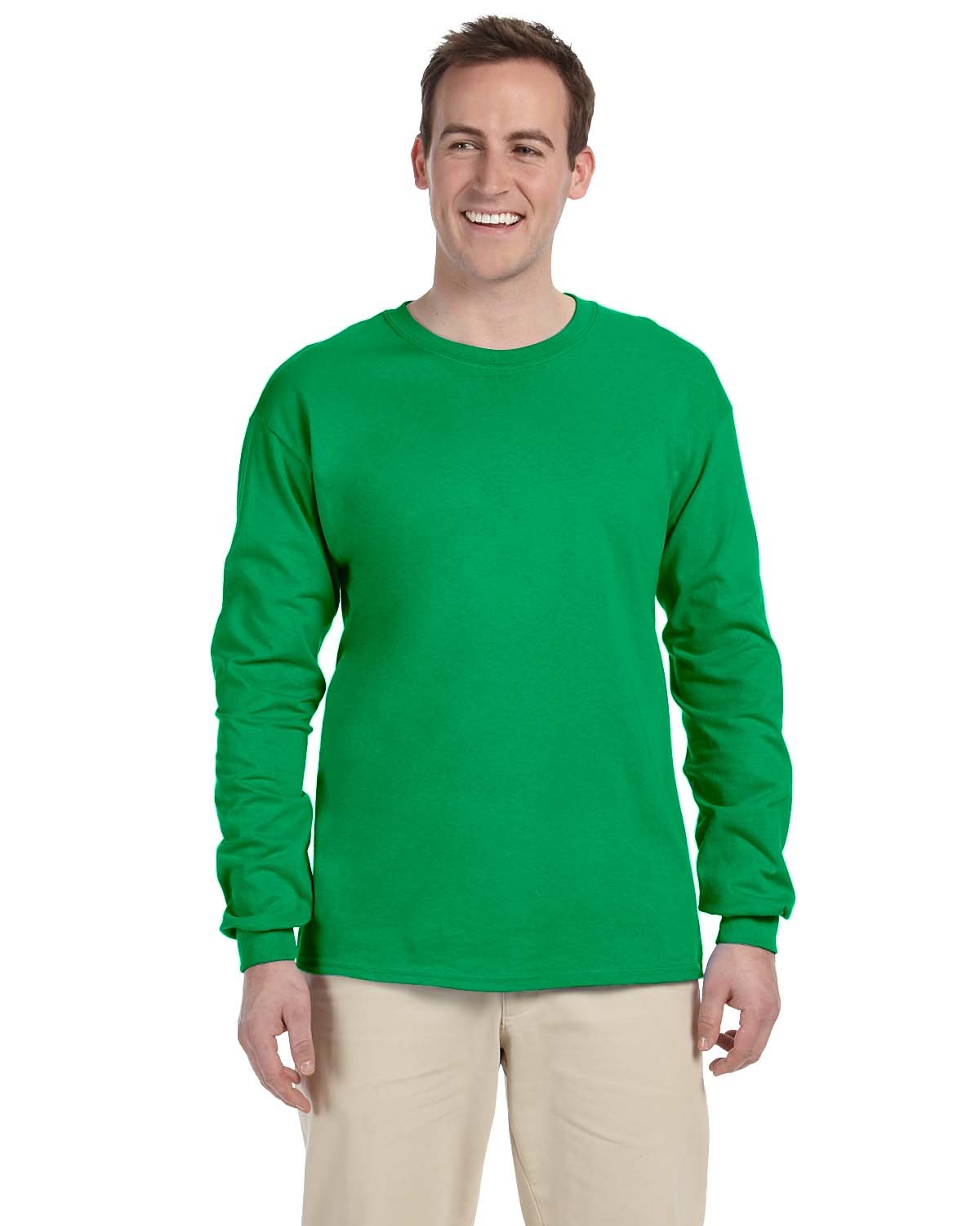Gildan Adult Ultra Cotton®  Long-Sleeve T-Shirt IRISH GREEN 