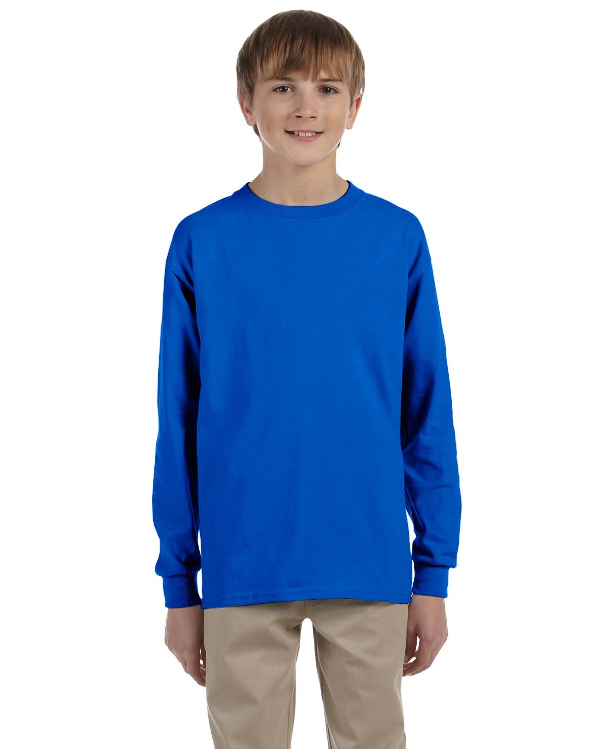 Gildan Youth Ultra Cotton®  Long-Sleeve T-Shirt ROYAL 