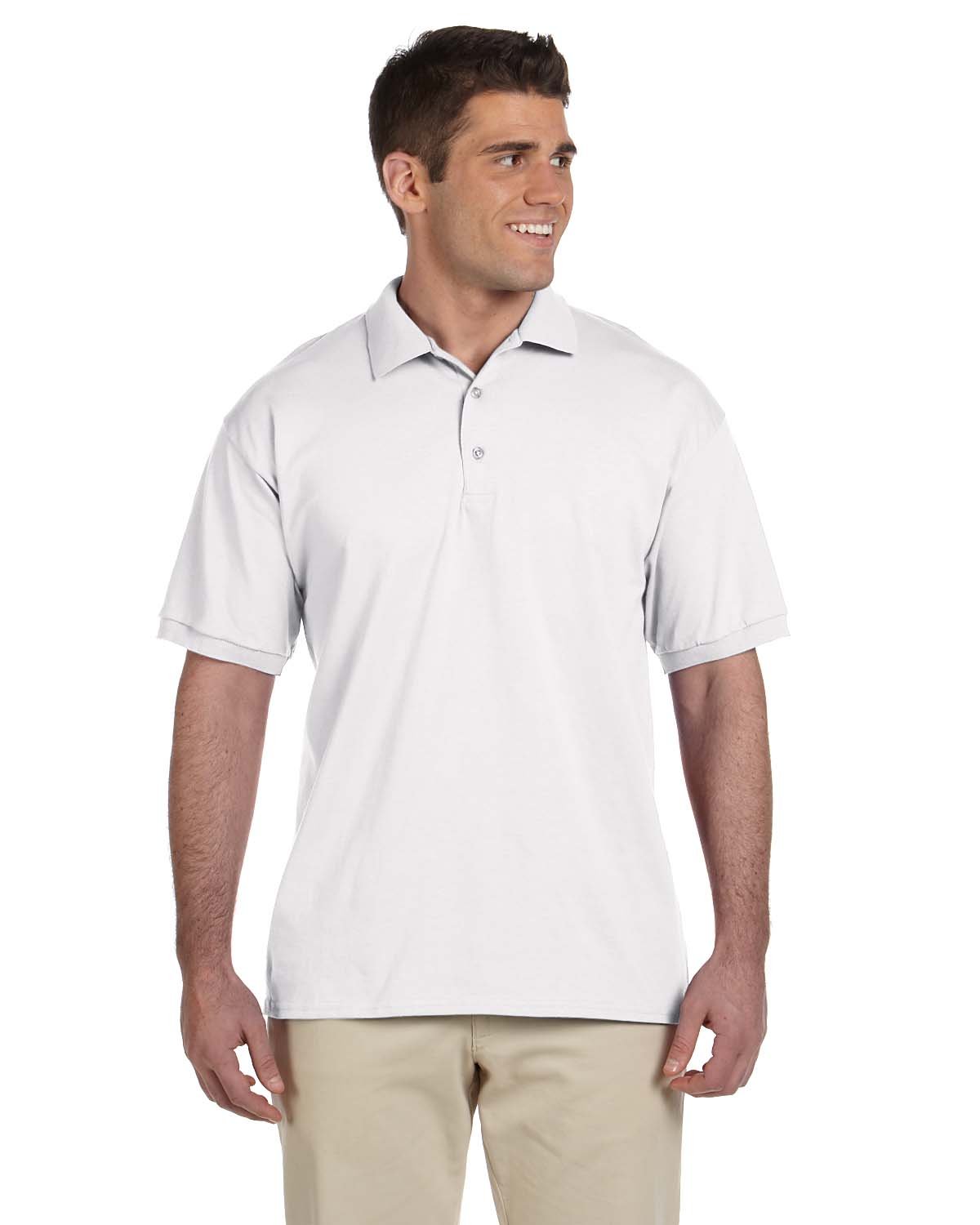 Gildan Adult Ultra Cotton® Adult Jersey Polo WHITE 