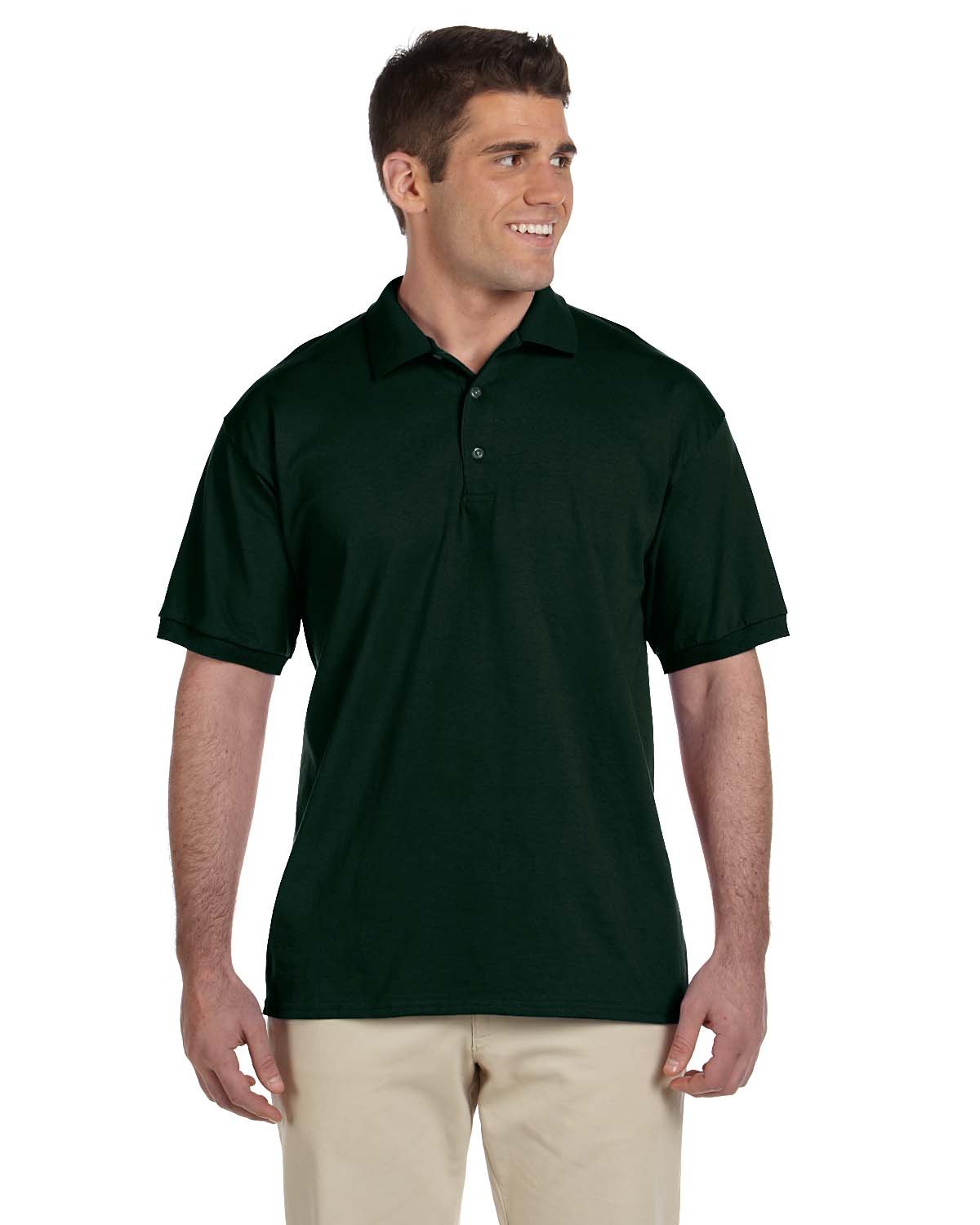 Gildan Adult Ultra Cotton® Adult Jersey Polo FOREST GREEN 
