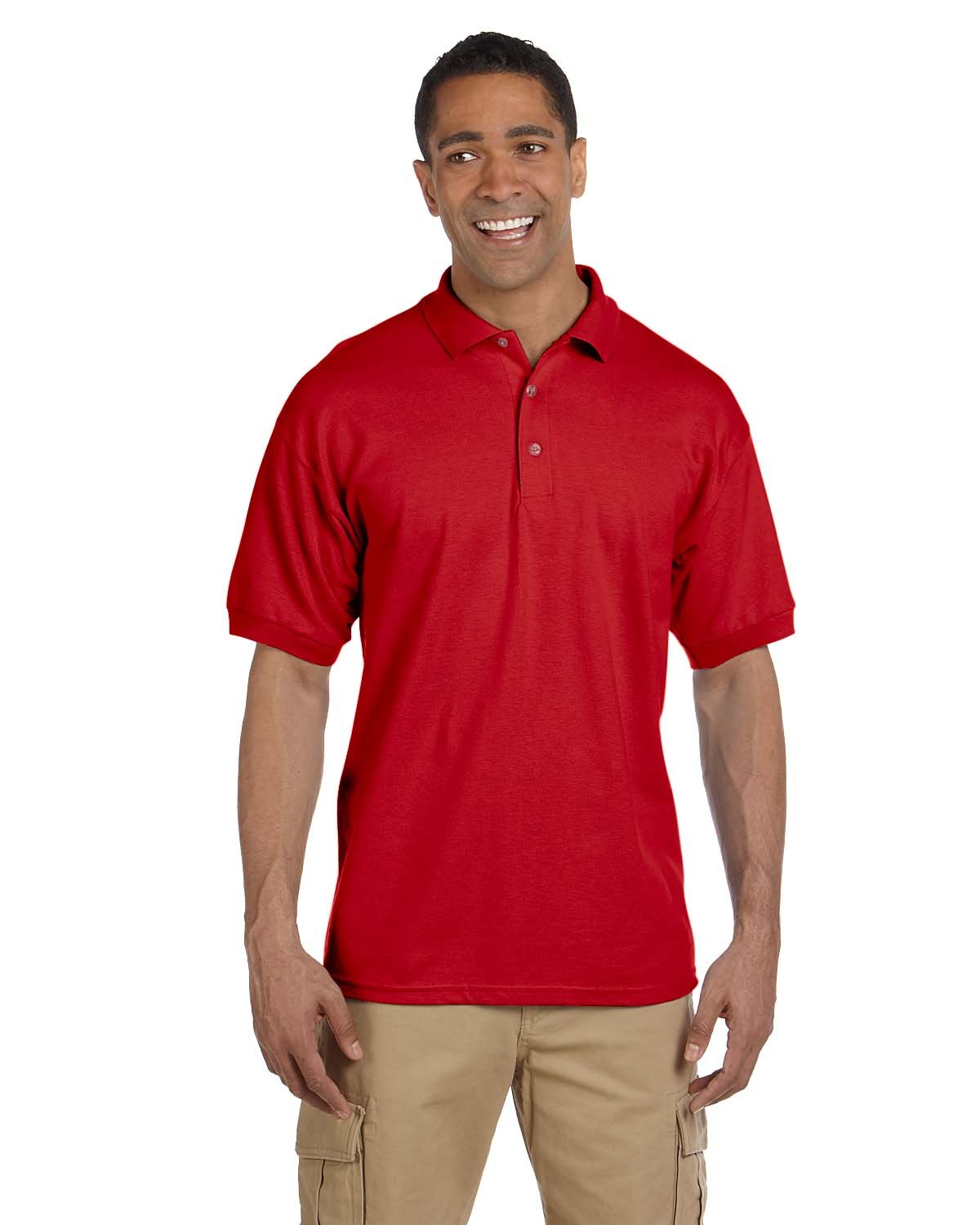 Gildan Adult Ultra Cotton® Adult Piqué Polo RED 