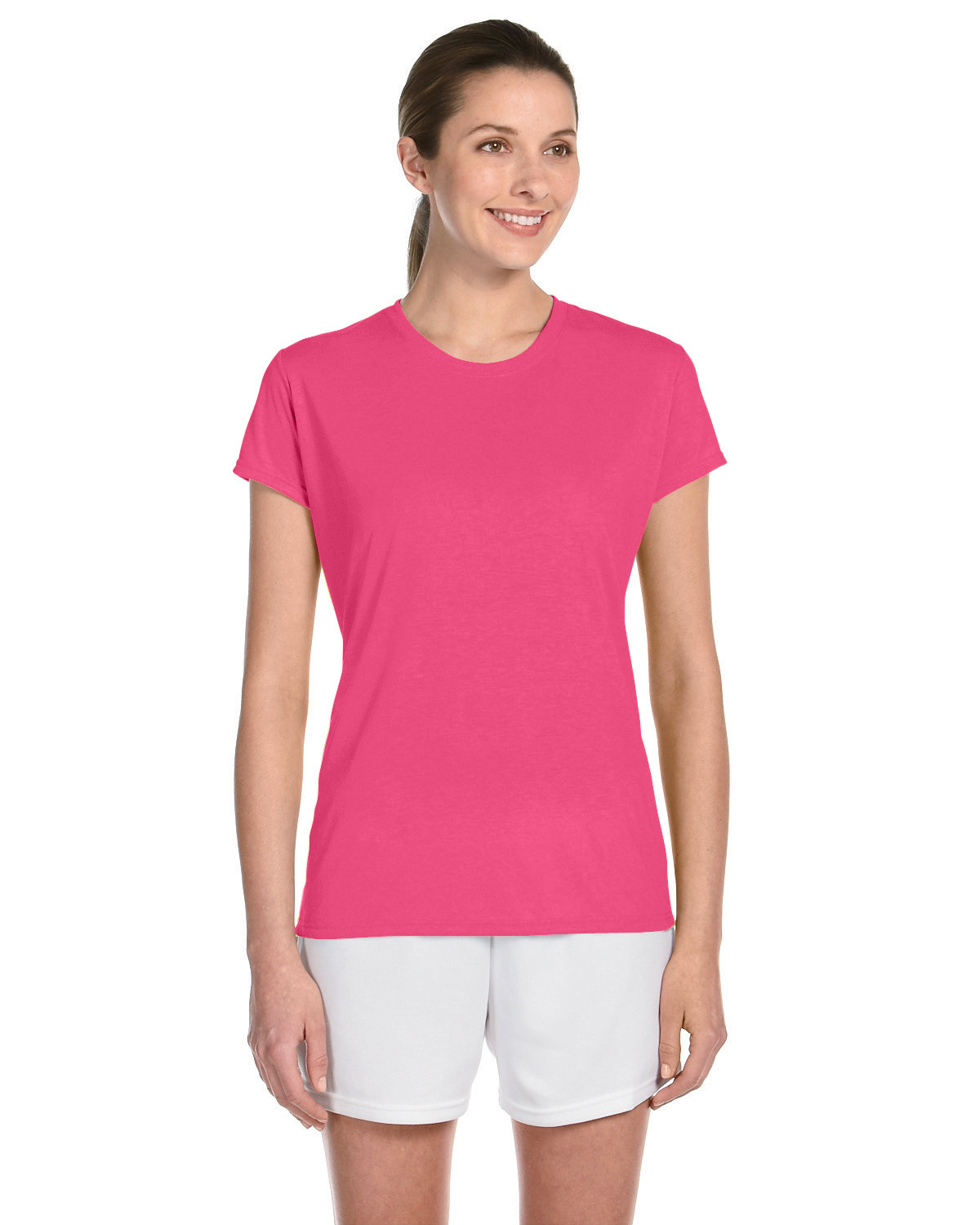 Gildan Ladies' Performance® Ladies' 5 oz. T-Shirt safety pink 