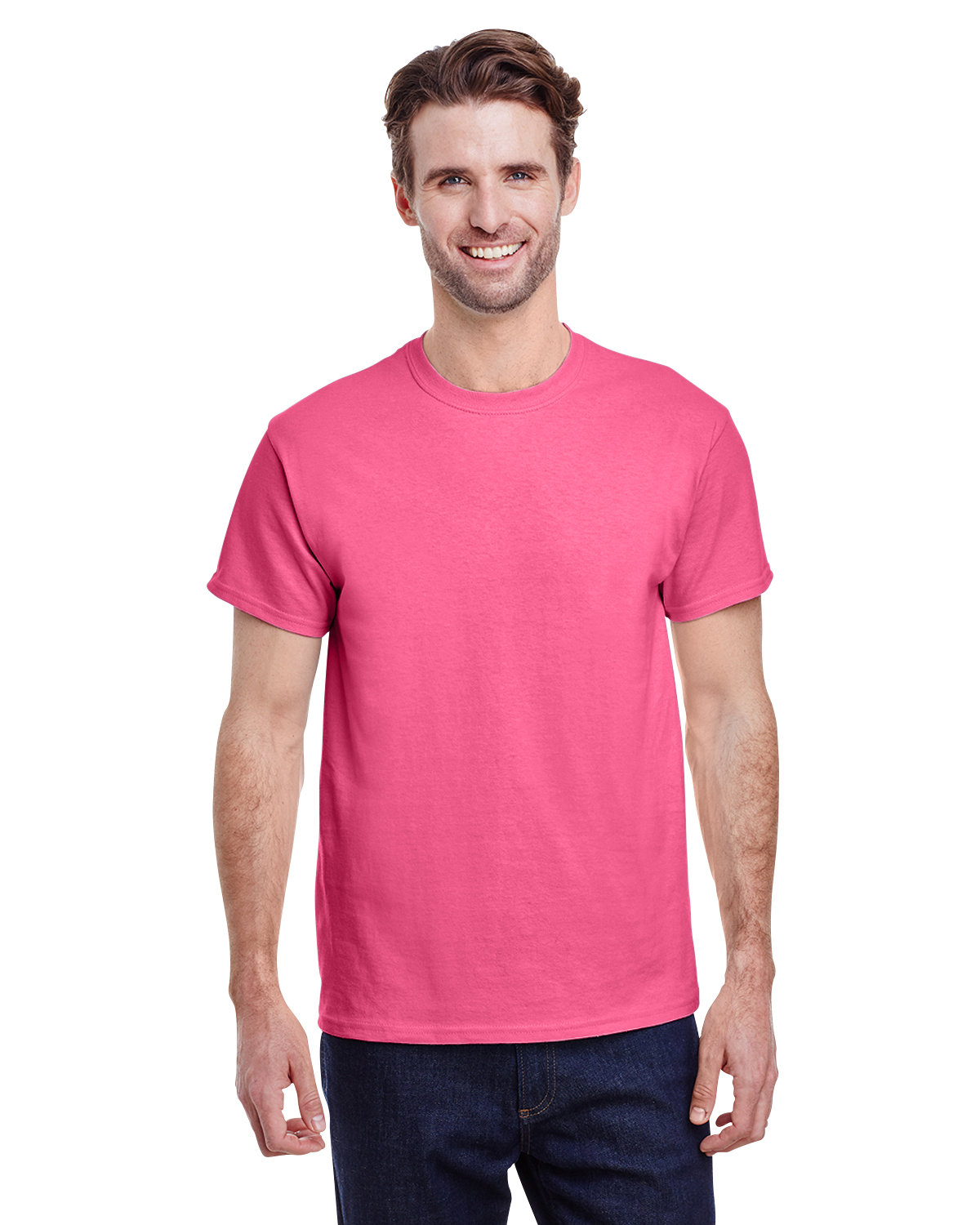 Gildan Adult Heavy Cotton™ T-Shirt safety pink 