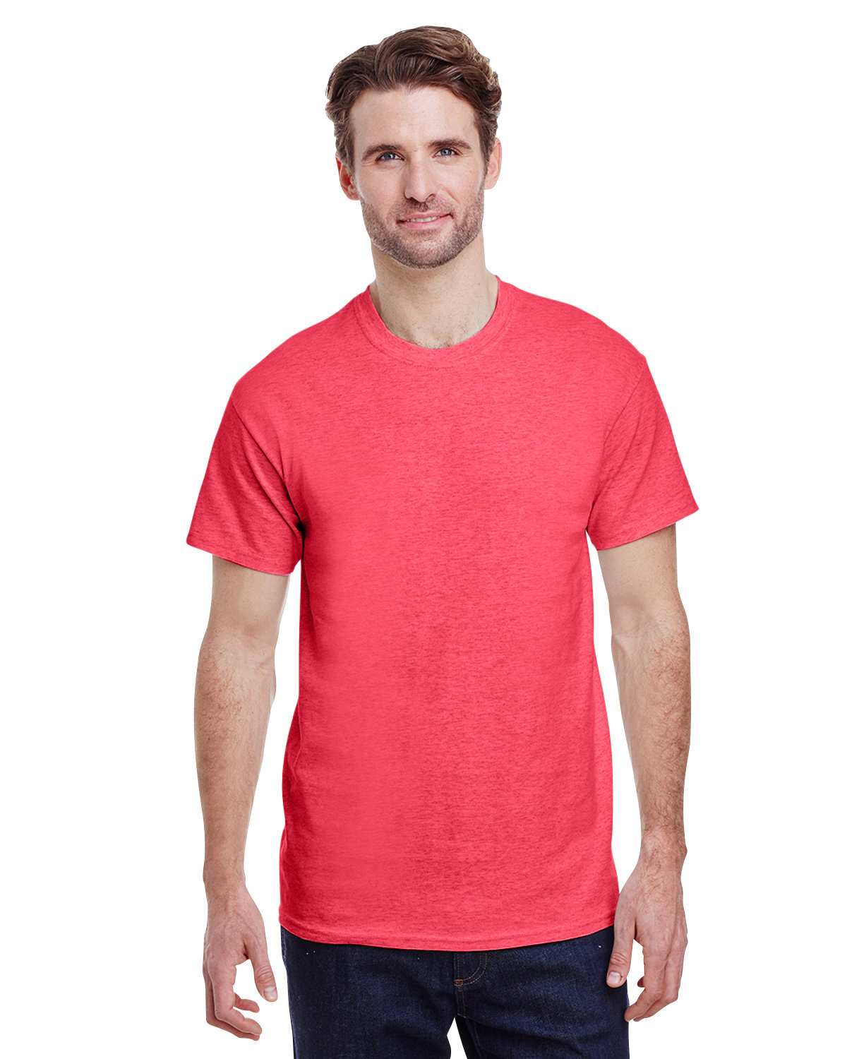 Gildan Adult Heavy Cotton™ T-Shirt HEATHER RED 
