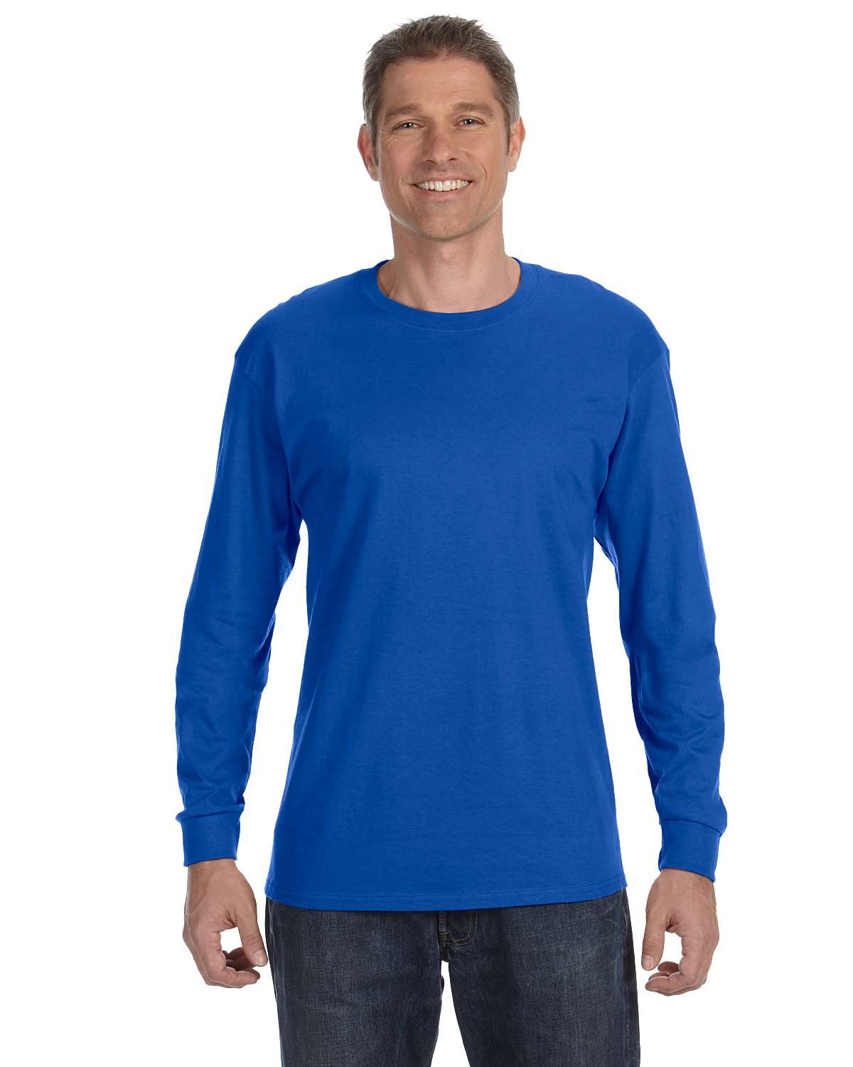 Gildan Adult Heavy Cotton™ Long-Sleeve T-Shirt ROYAL 