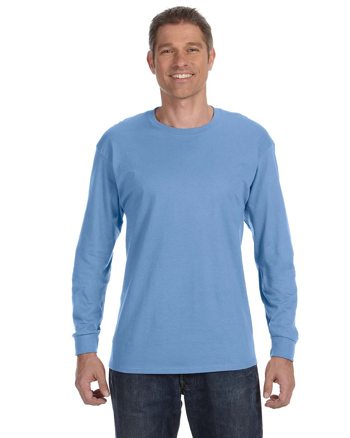 Gildan Adult Heavy Cotton™ Long-Sleeve T-Shirt CAROLINA BLUE 