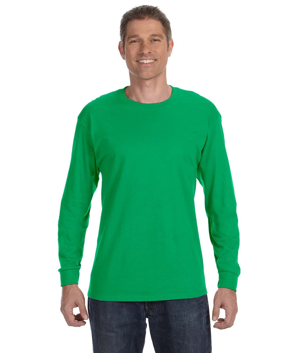 Gildan Adult Heavy Cotton™ Long-Sleeve T-Shirt IRISH GREEN 