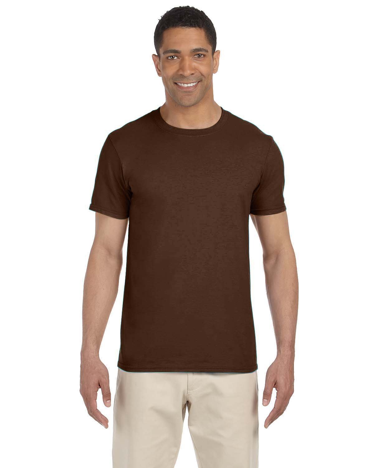 Gildan Adult Softstyle® T-Shirt DARK CHOCOLATE 