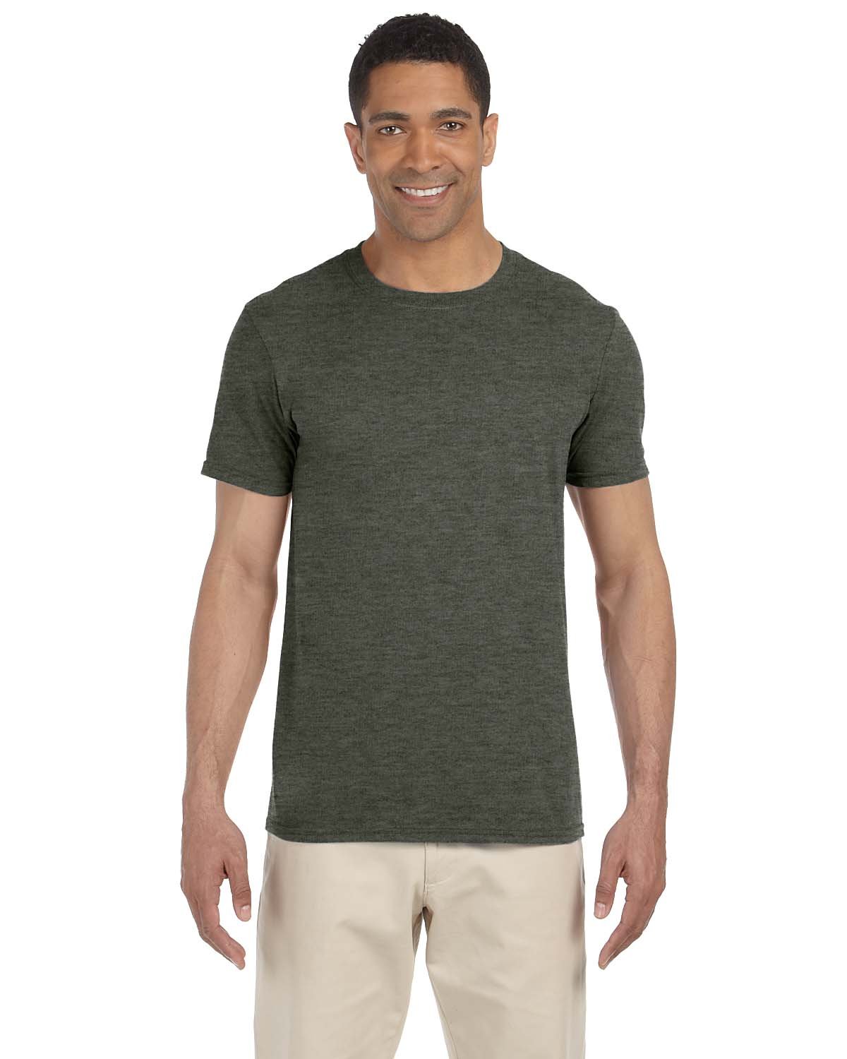 Gildan Adult Softstyle® T-Shirt hth military grn 