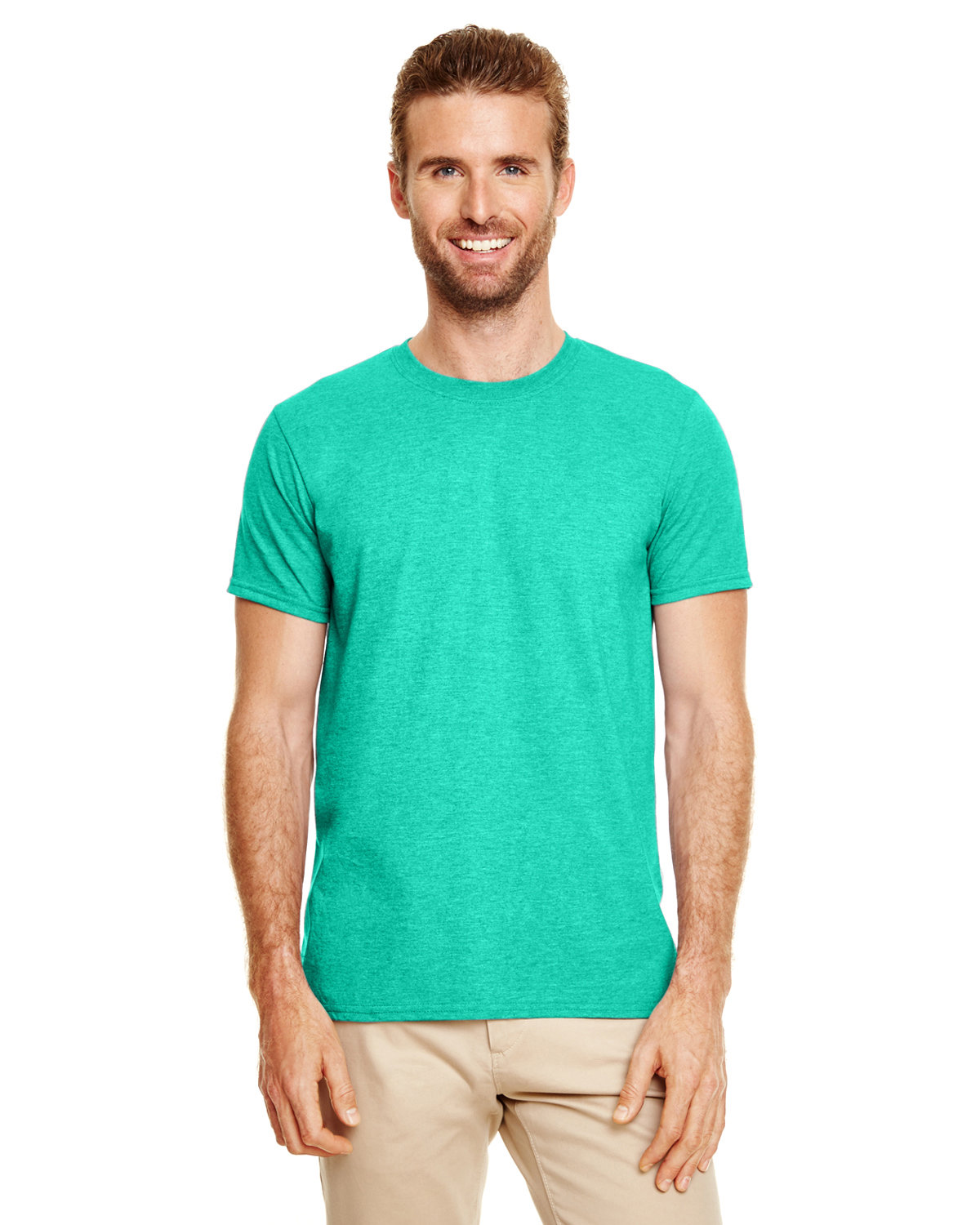Gildan Adult Softstyle® T-Shirt HEATHER SEAFOAM 