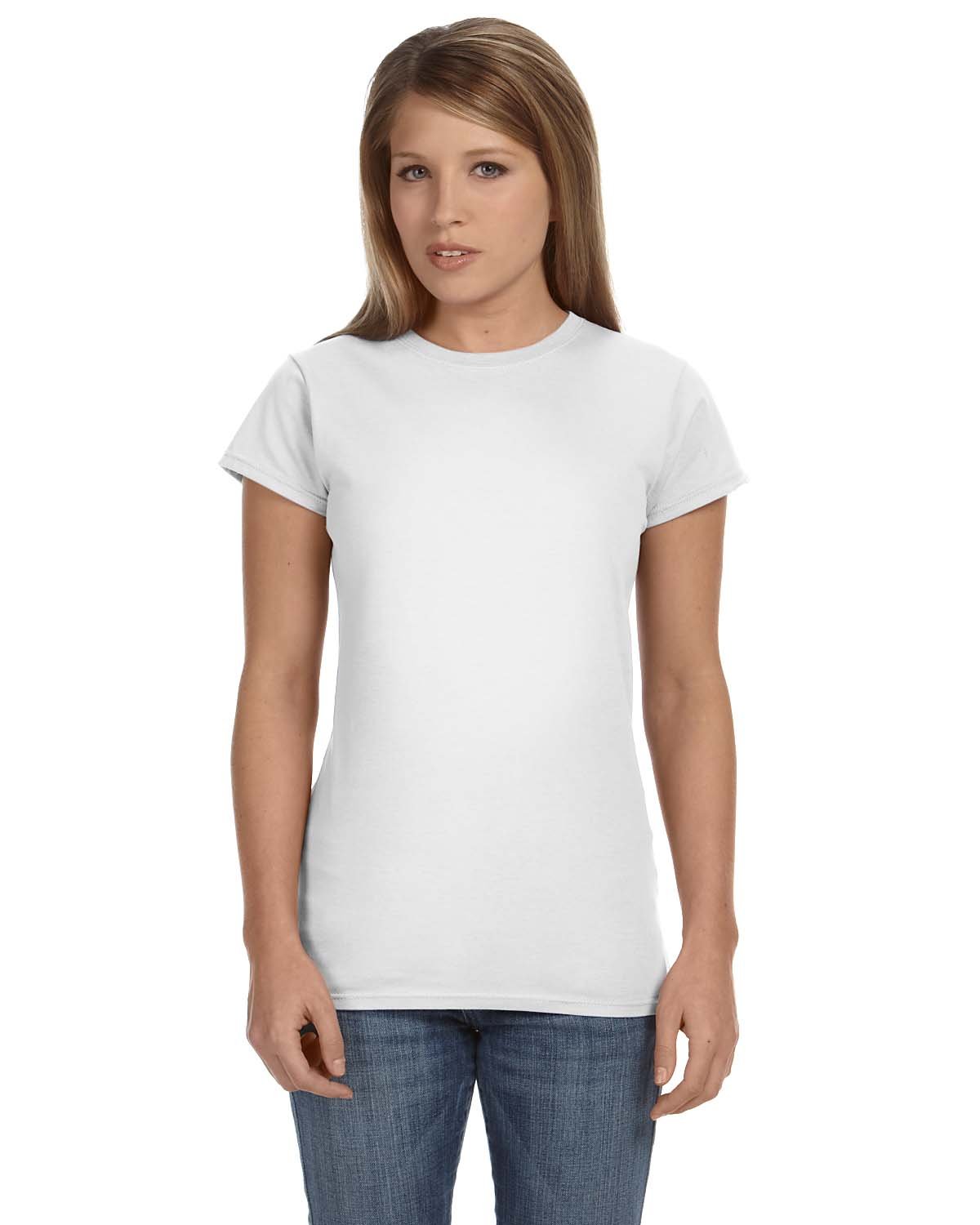 Gildan Ladies' Softstyle® Fitted T-Shirt WHITE 