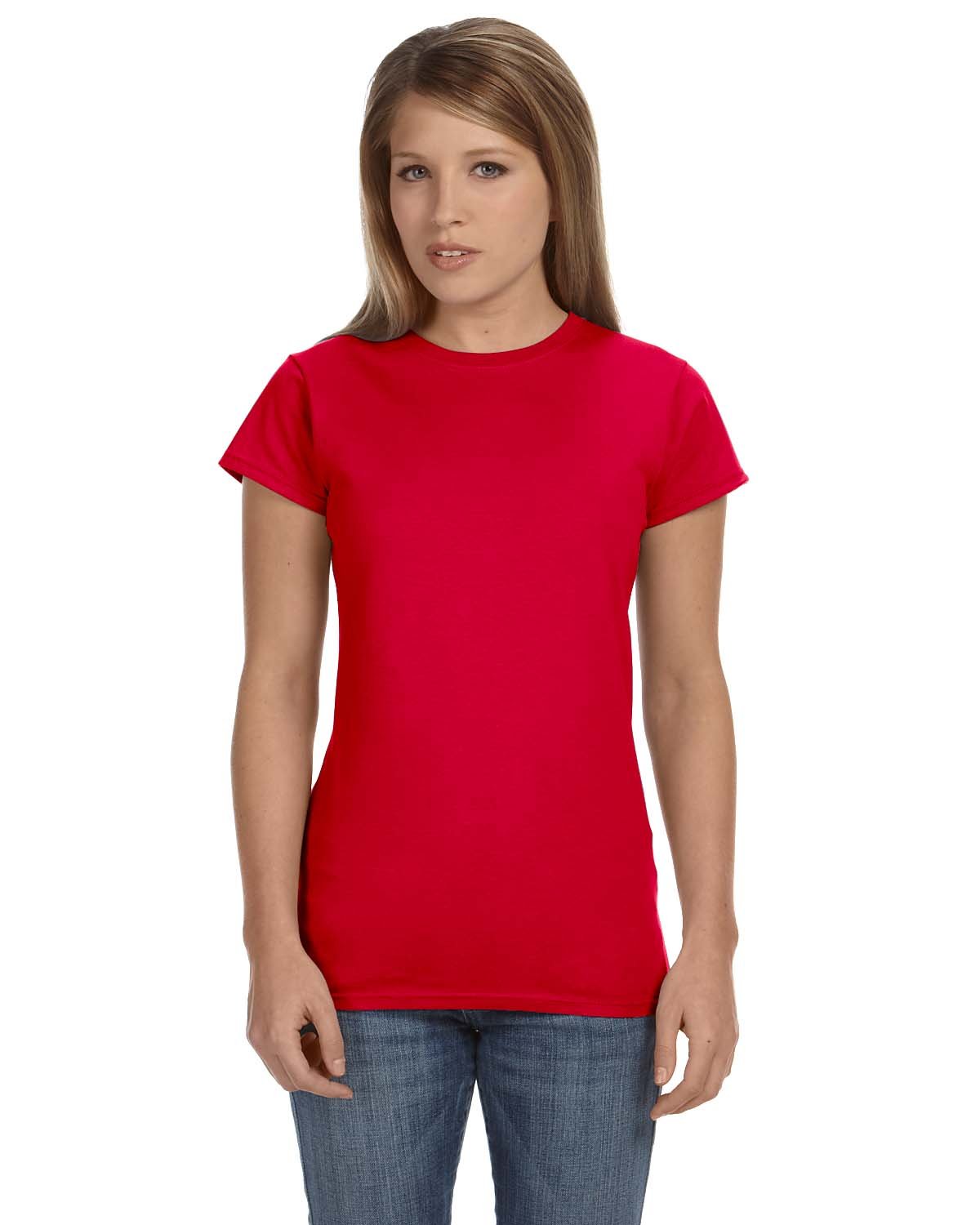 Gildan Ladies' Softstyle® Fitted T-Shirt RED 