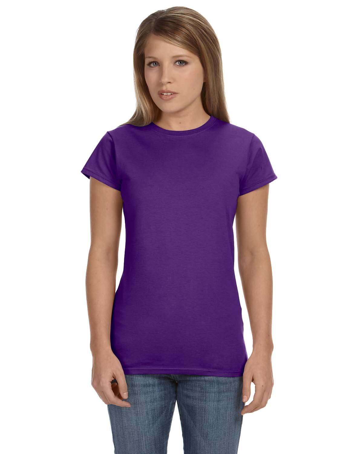 Gildan Ladies' Softstyle® Fitted T-Shirt PURPLE 
