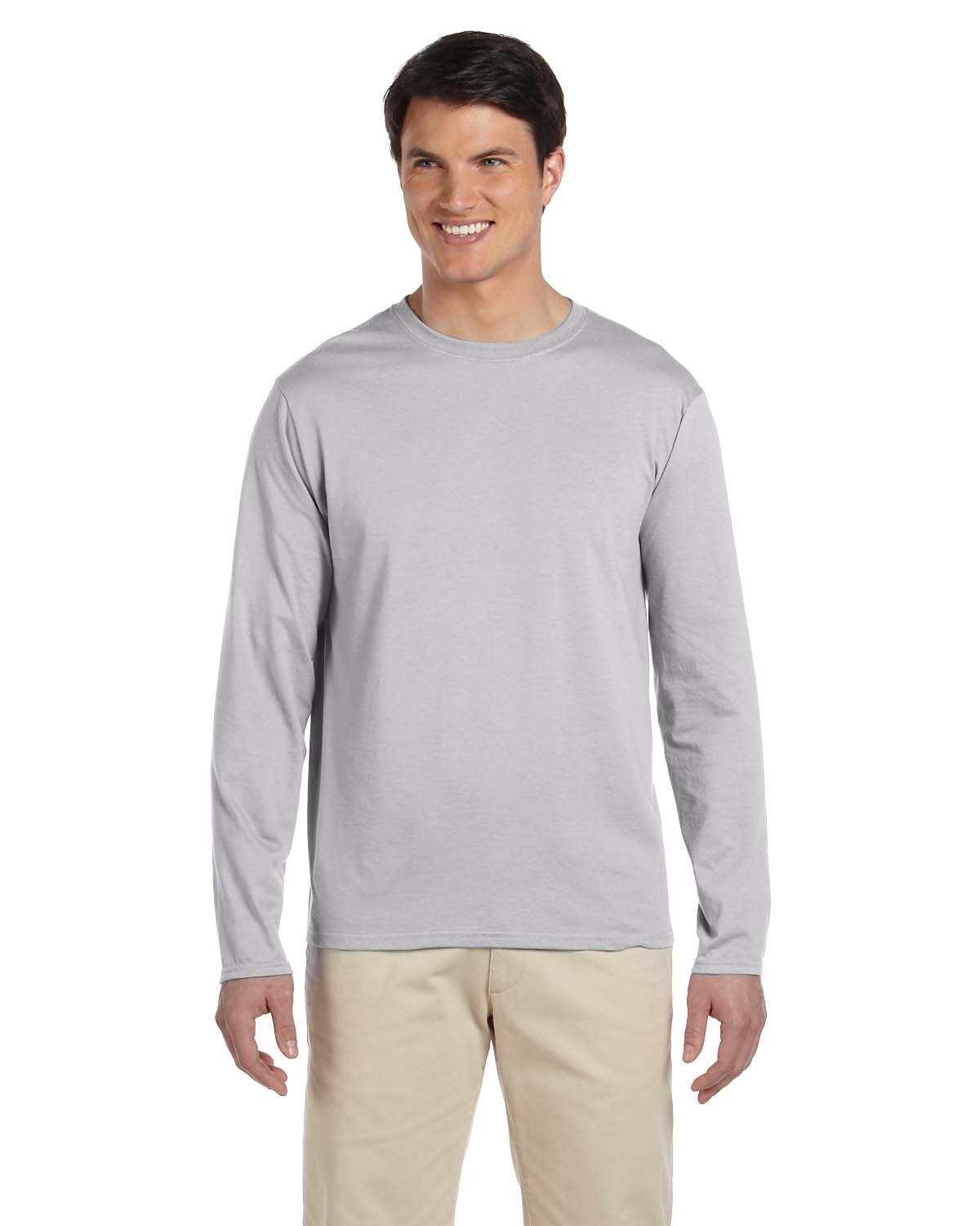 Gildan Adult Softstyle® Long-Sleeve T-Shirt rs sport grey 