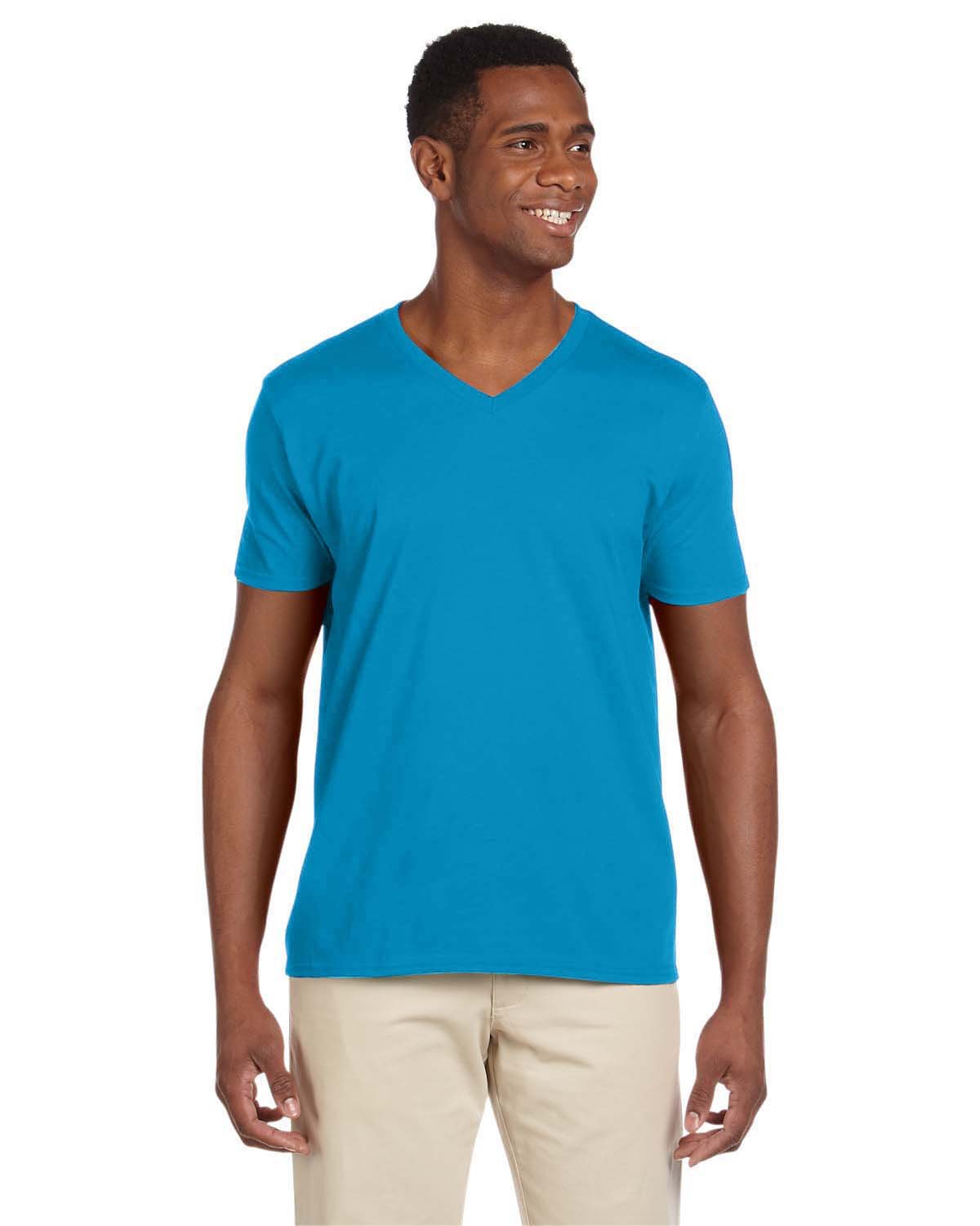 Gildan Adult Softstyle® V-Neck T-Shirt SAPPHIRE 