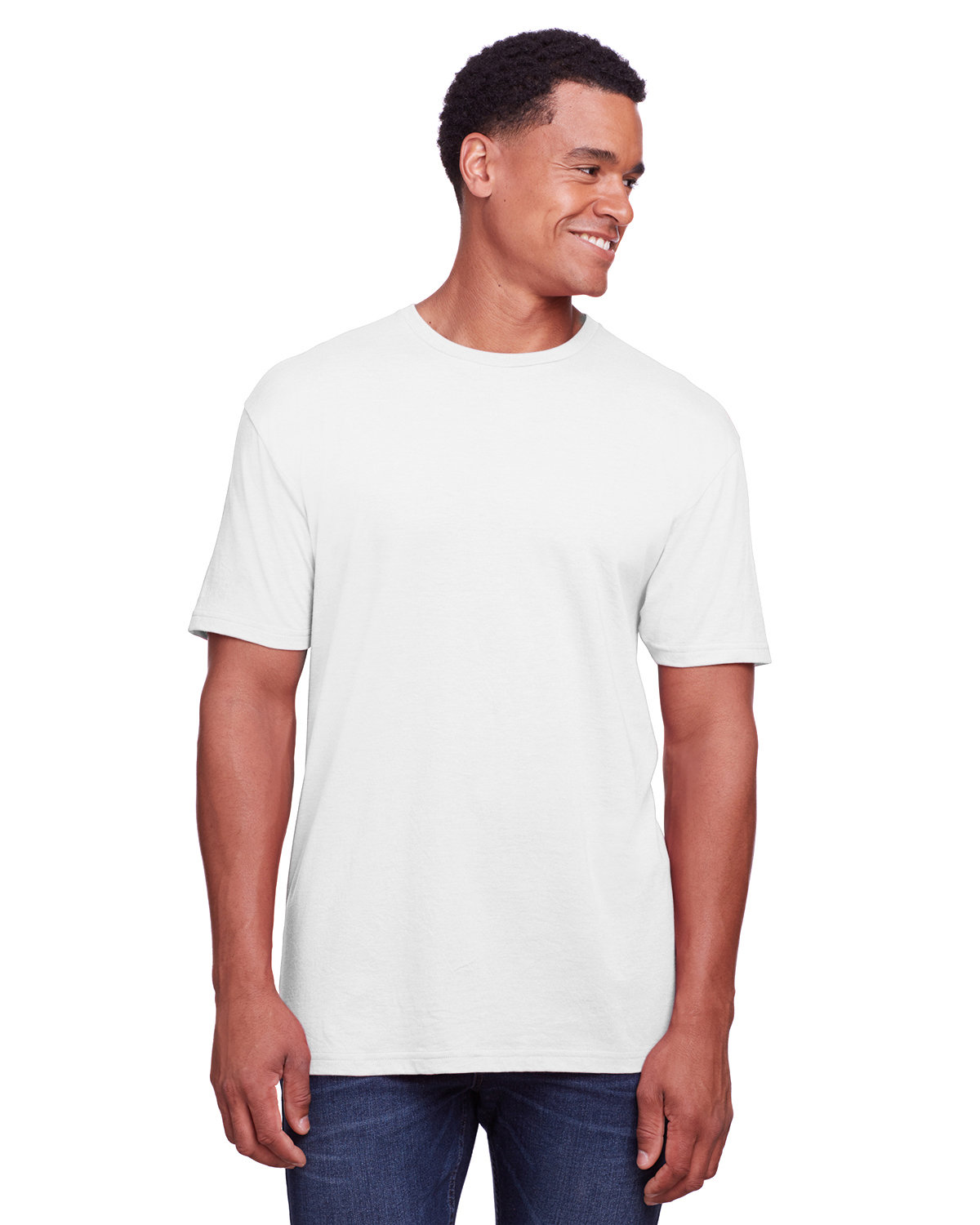 Gildan Men's Softstyle CVC T-Shirt WHITE 