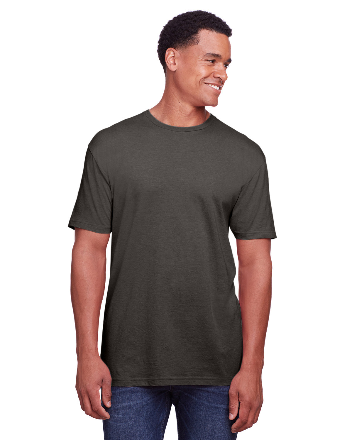 Gildan Men's Softstyle CVC T-Shirt GUNMETAL 