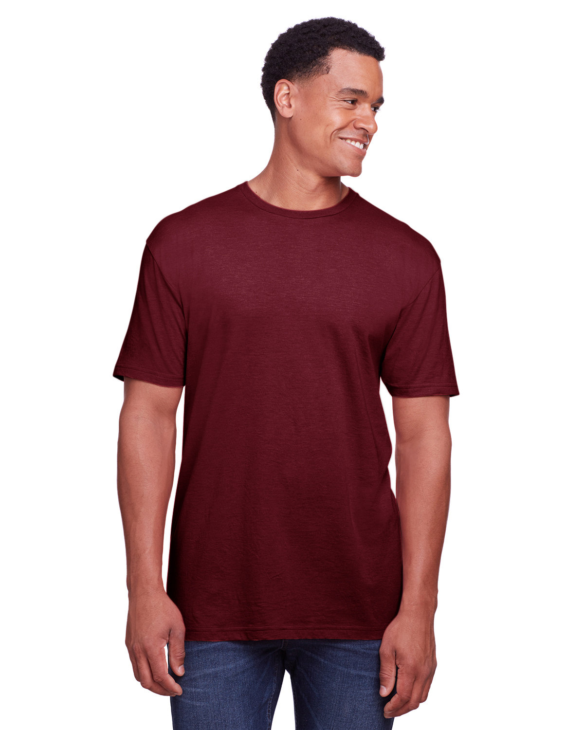 Gildan Men's Softstyle CVC T-Shirt maroon mist 