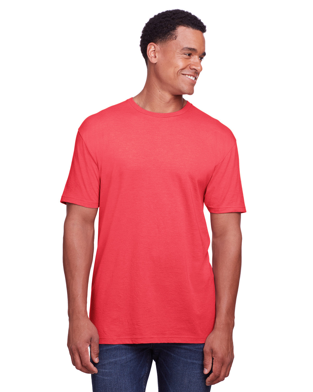 Gildan Men's Softstyle CVC T-Shirt RED MIST 