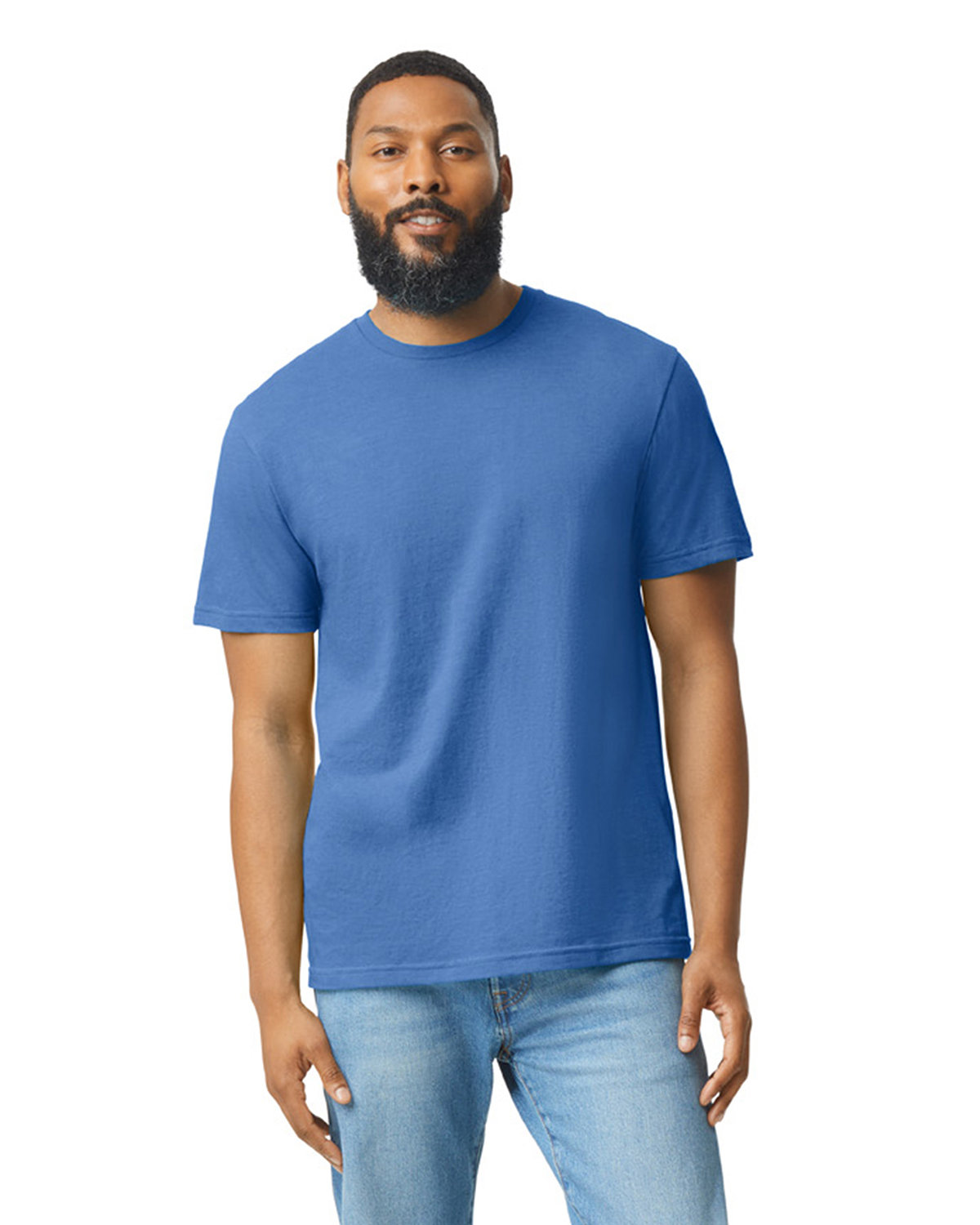 Gildan Men's Softstyle CVC T-Shirt ROYAL MIST 