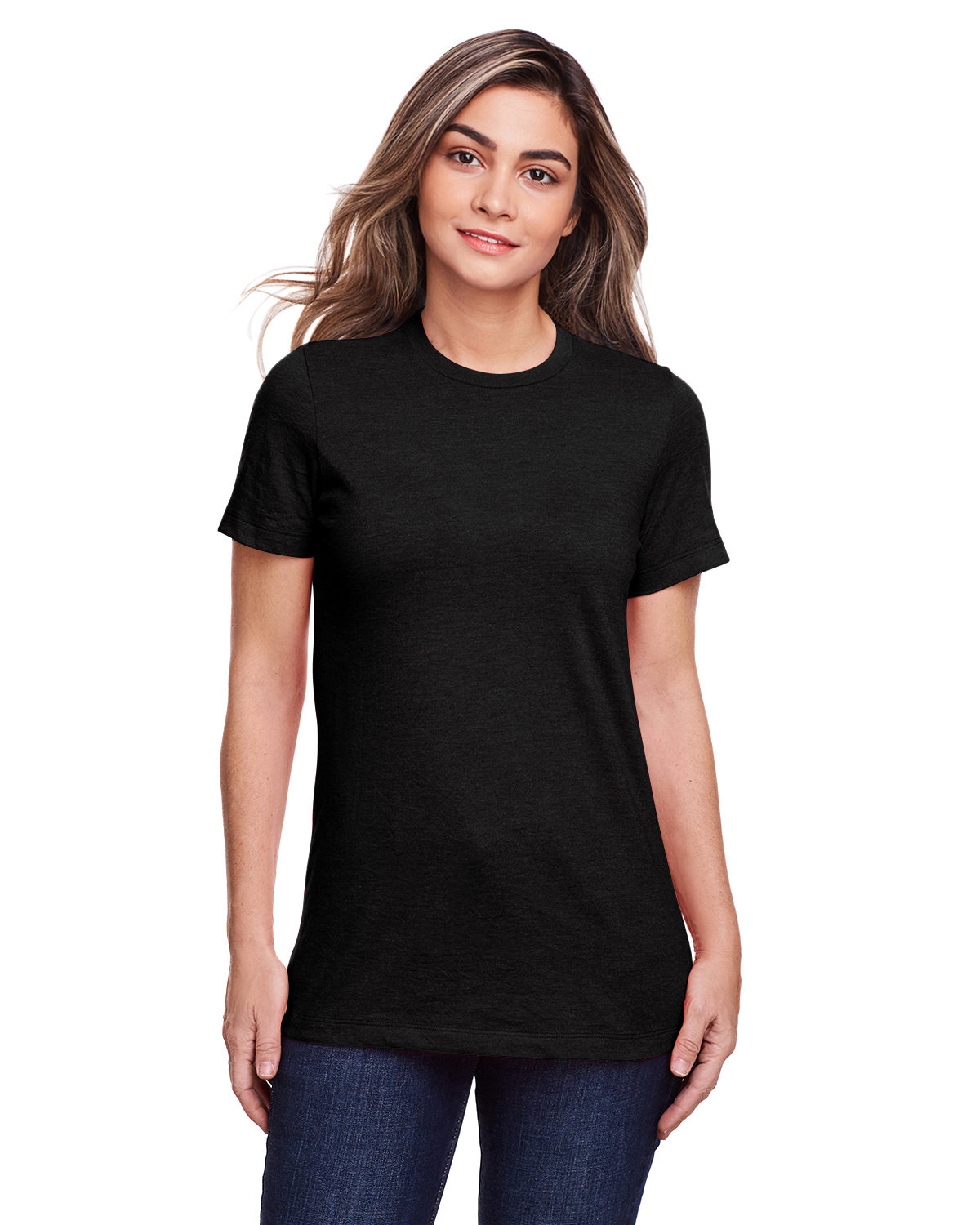 Gildan Ladies' Softstyle CVC T-Shirt pitch black 