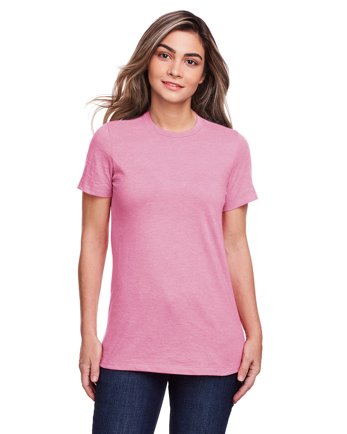 Gildan Ladies' Softstyle CVC T-Shirt plumrose 