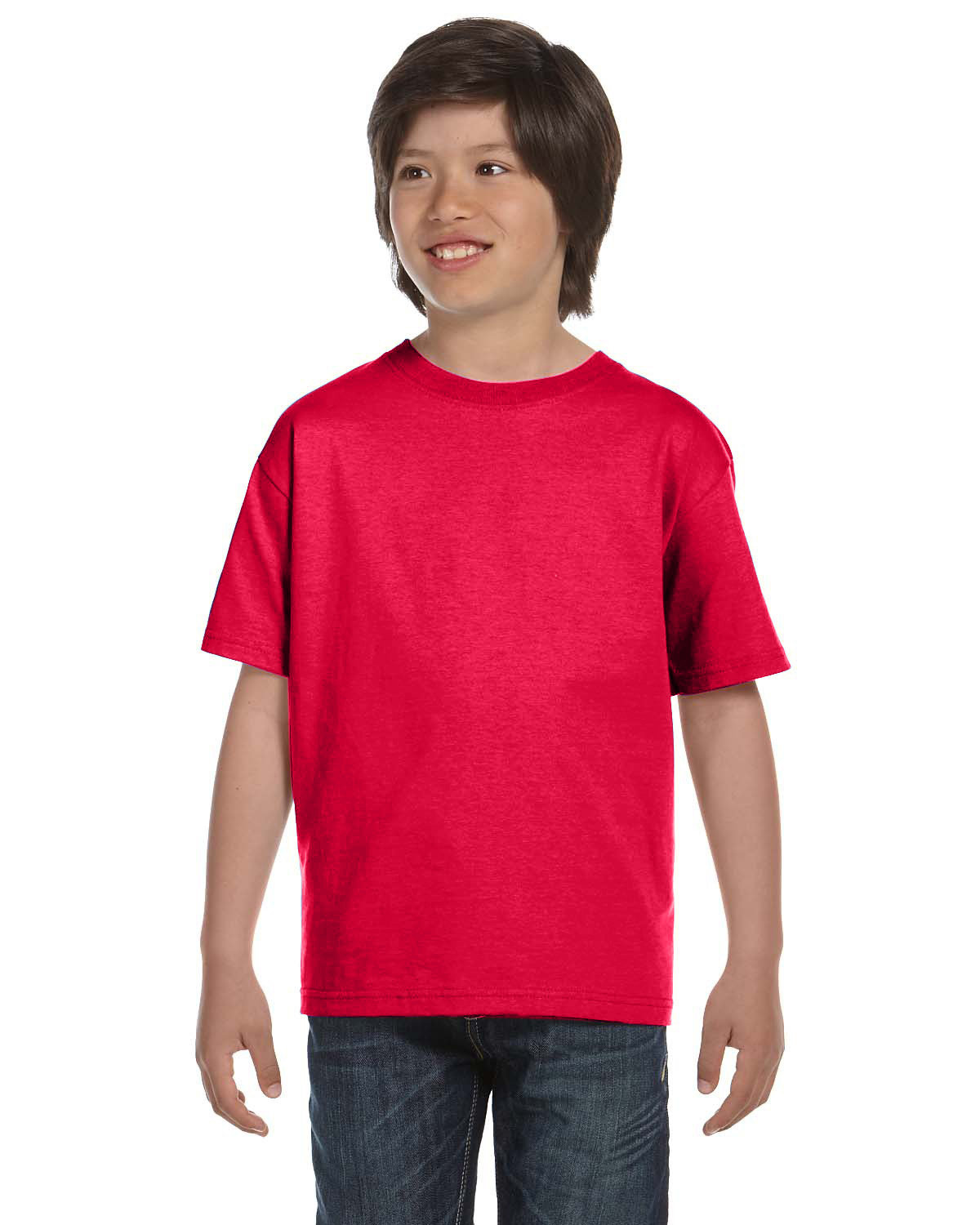Gildan Youth 50/50 T-Shirt SPRT SCARLET RED 