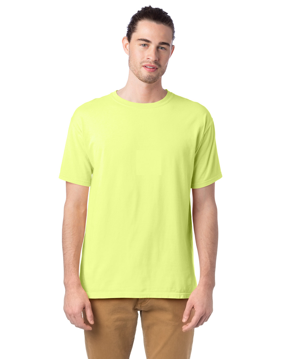 ComfortWash by Hanes Men's Garment-Dyed T-Shirt CHIC LIME 