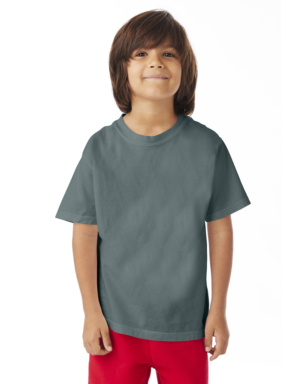 ComfortWash by Hanes Youth Garment-Dyed T-Shirt CYPRESS GREEN 