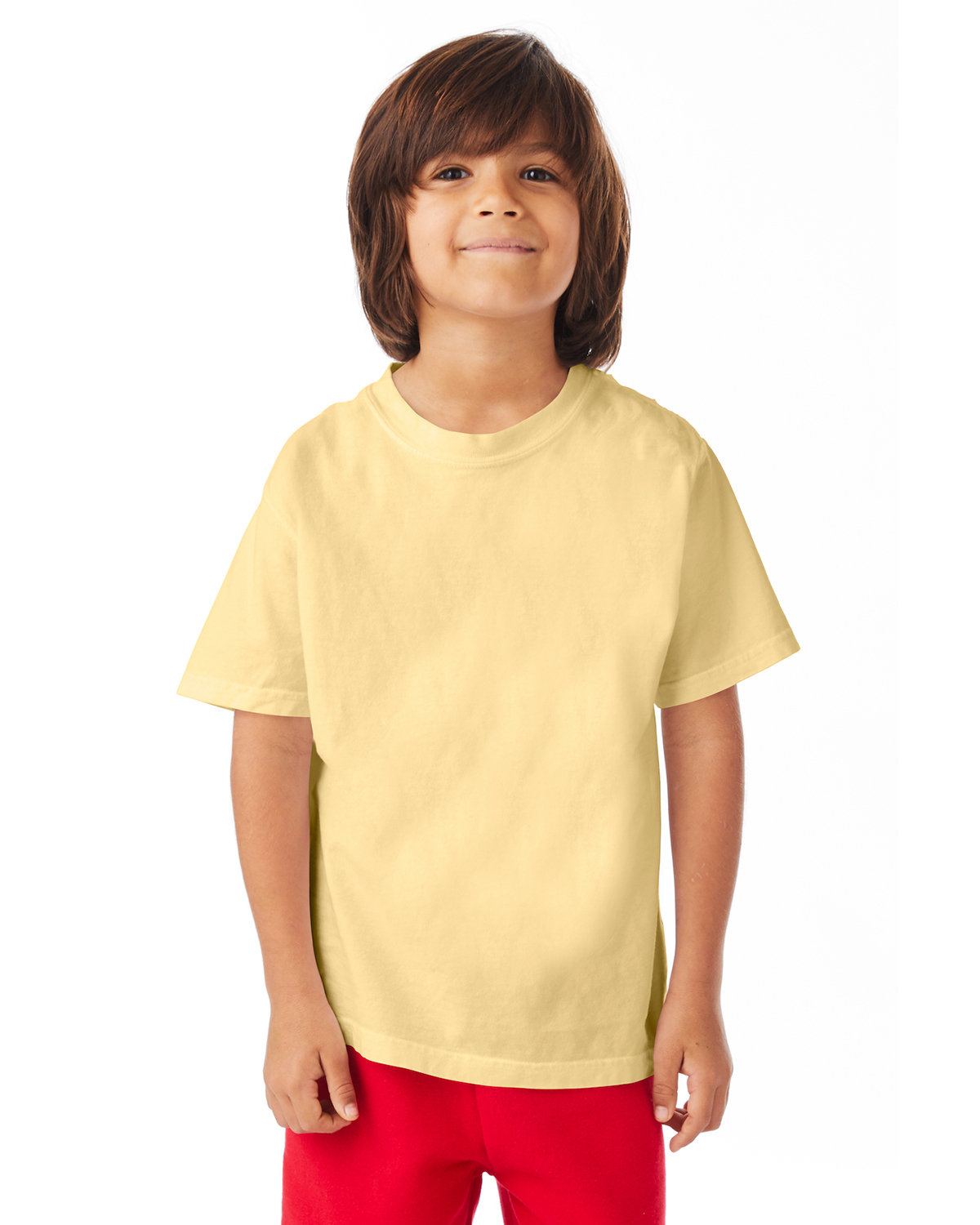 ComfortWash by Hanes Youth Garment-Dyed T-Shirt SUMMER SQUASH 