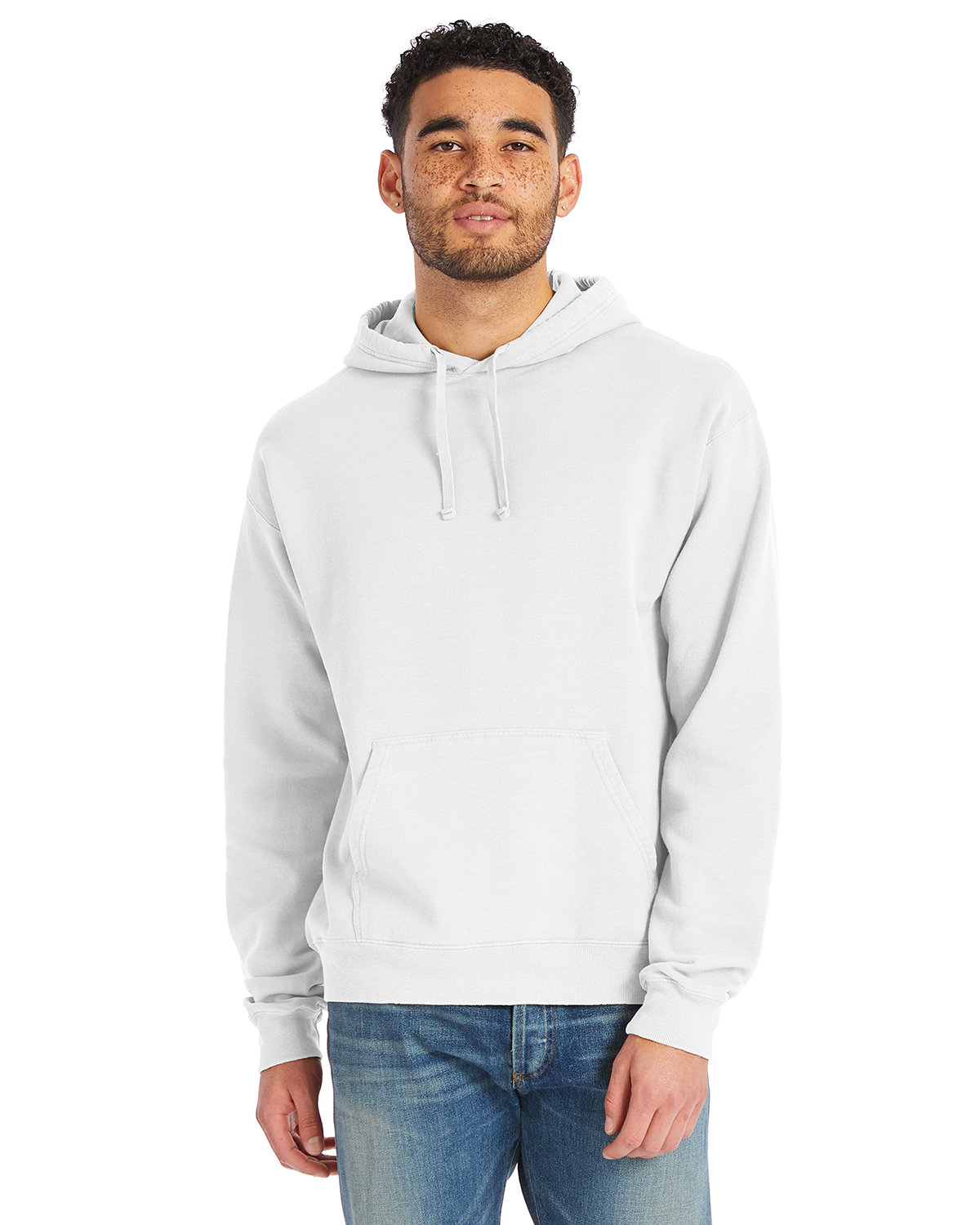 Hanes Ultimate Men's Full-Zip Hoodie Charcoal Heather S