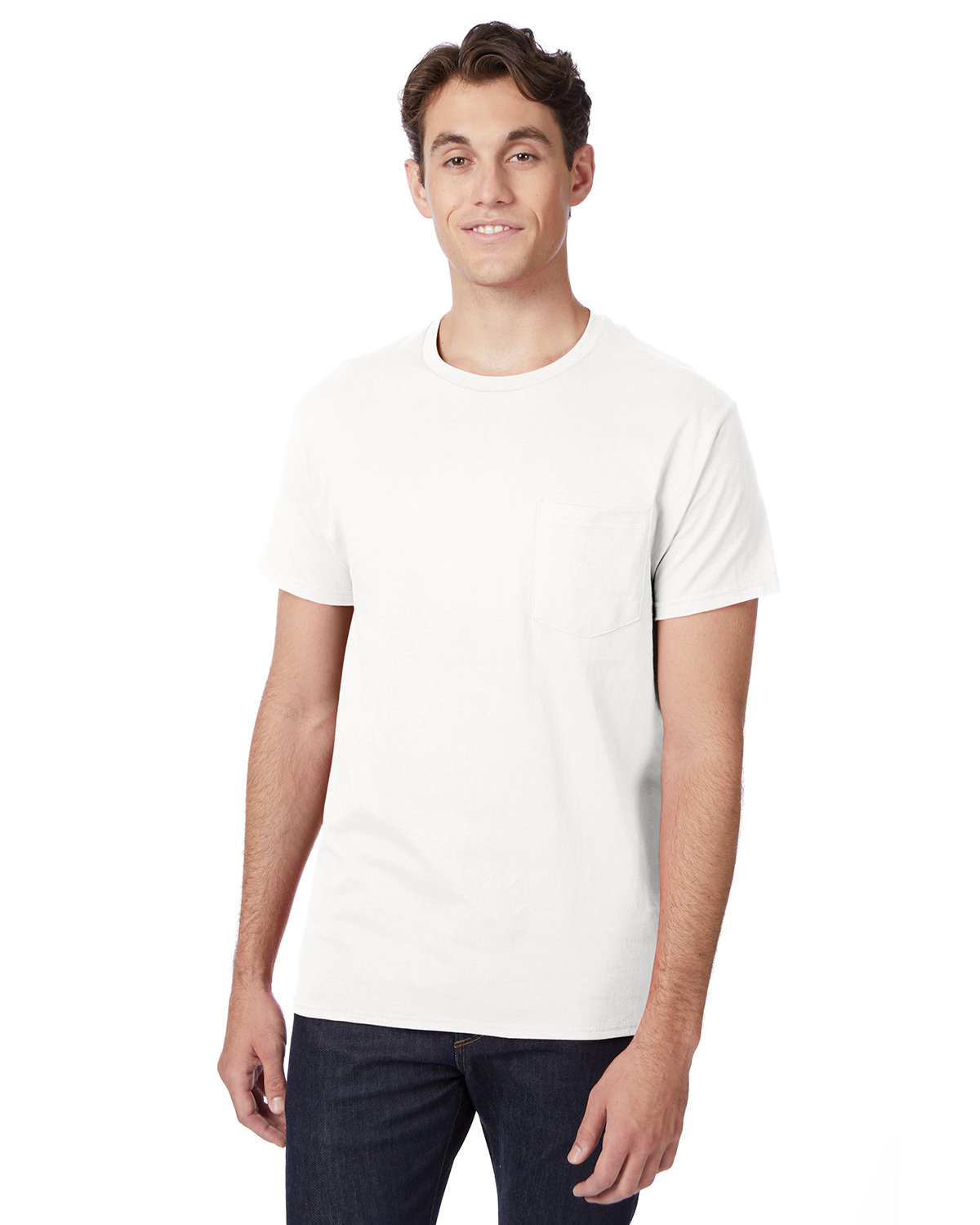 Hanes Men's Authentic-T Pocket T-Shirt white 
