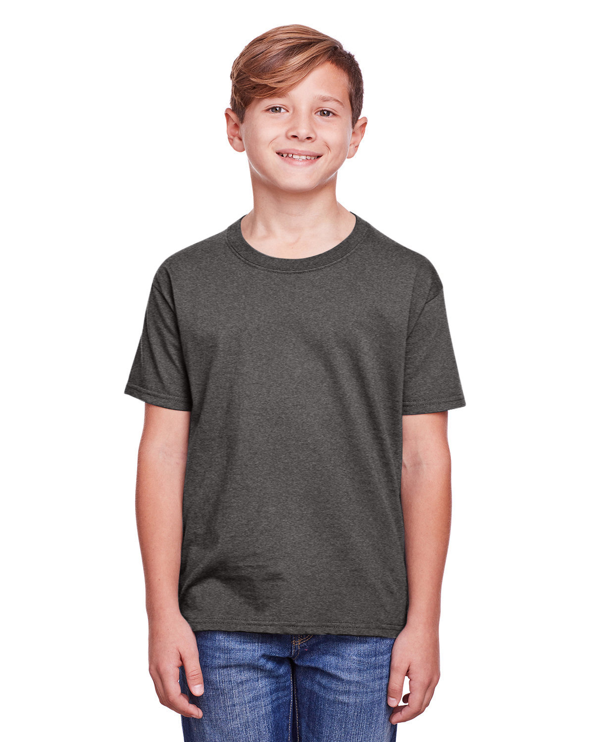 Fruit of the Loom Youth ICONIC™ T-Shirt charcoal heather 